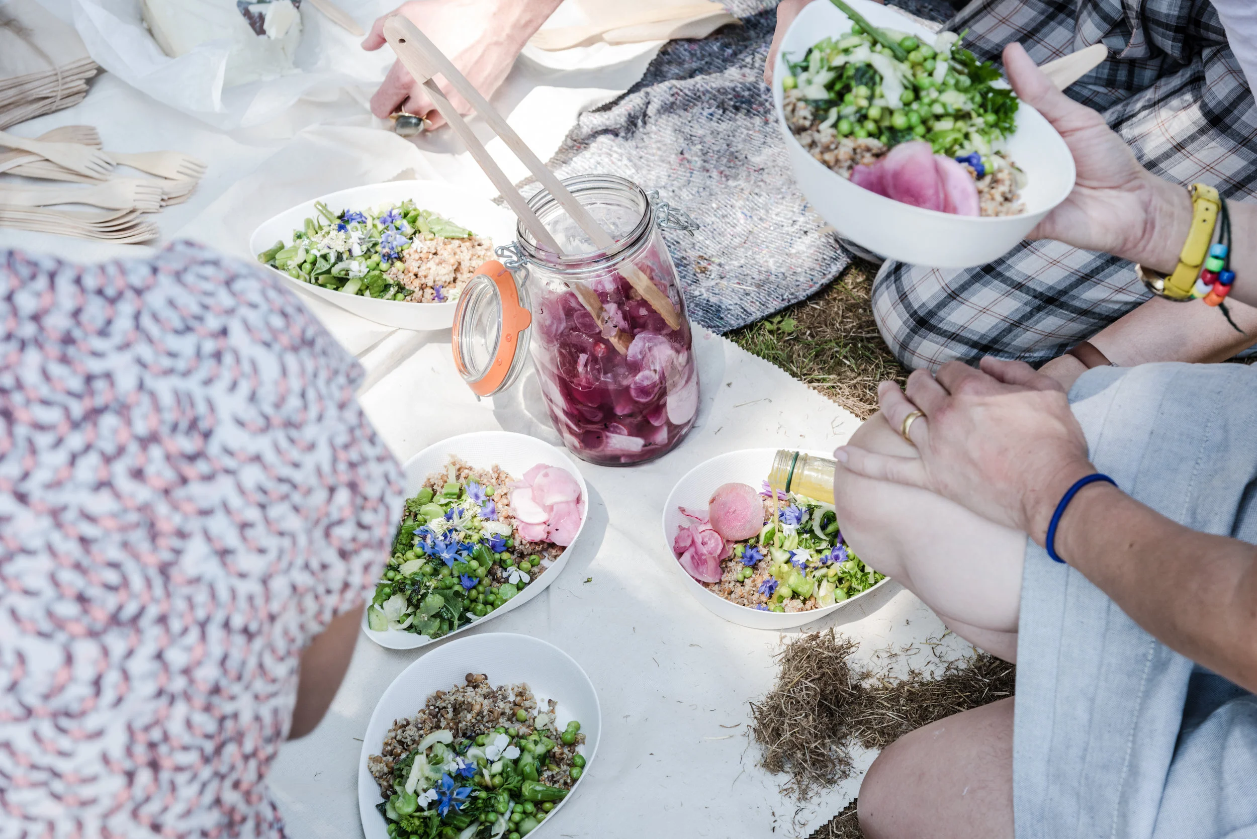 Crossings, Exeter, 2018. Lunch experience in collaboration with Natasha Rosling and commissioned by the National Trust. Photo by Benjamin J Borley.