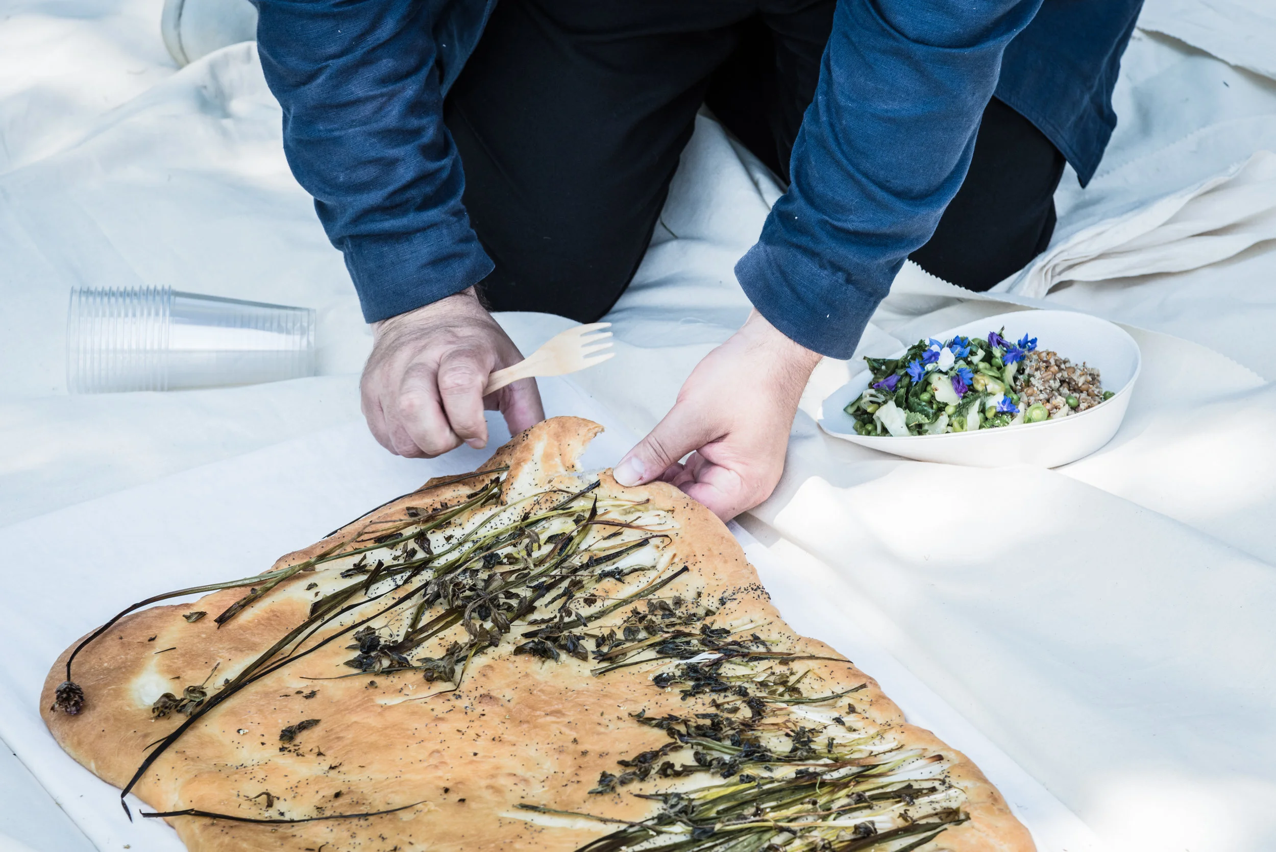 Crossings, Exeter, 2018. Lunch experience in collaboration with Natasha Rosling and commissioned by the National Trust. Photo by Benjamin J Borley.
