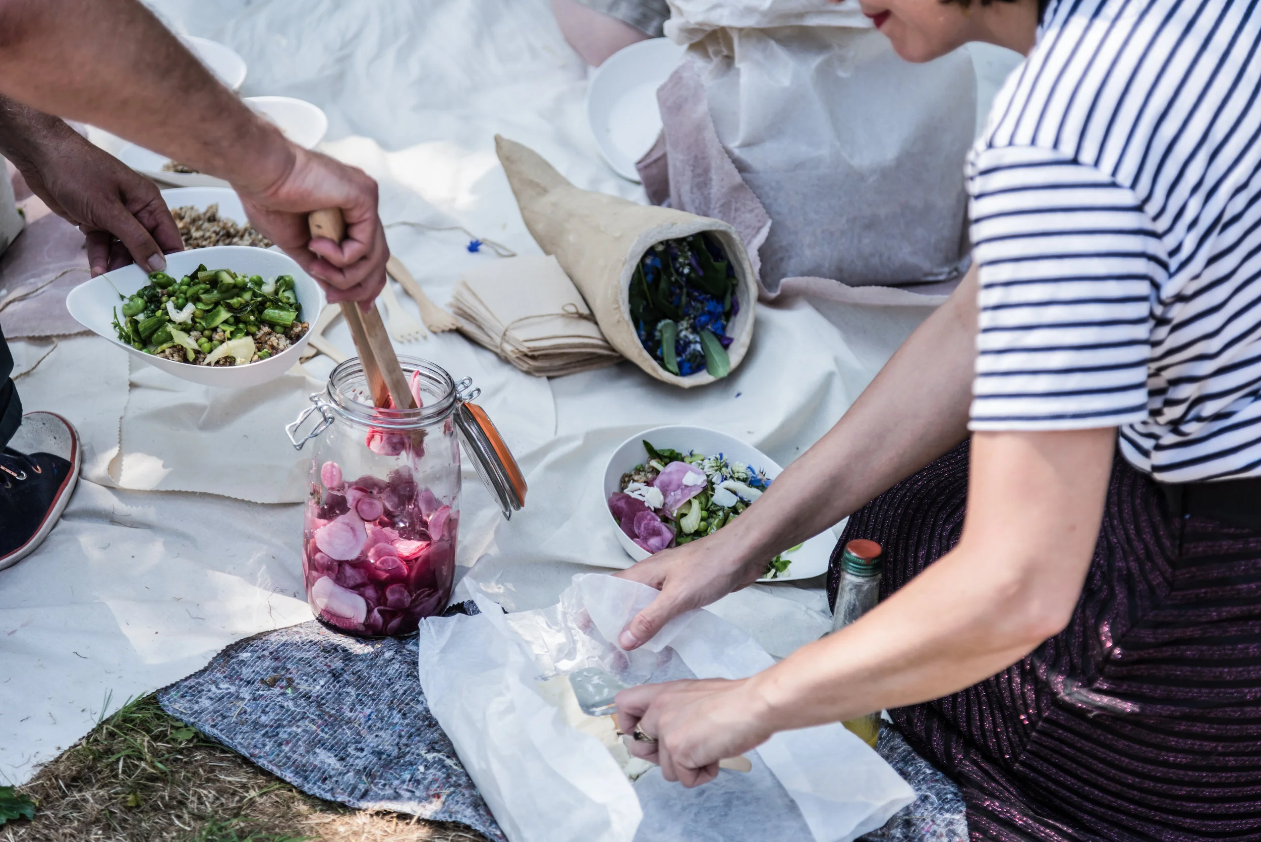 Crossings, Exeter, 2018. Lunch experience in collaboration with Natasha Rosling and commissioned by the National Trust. Photo by Benjamin J Borley.