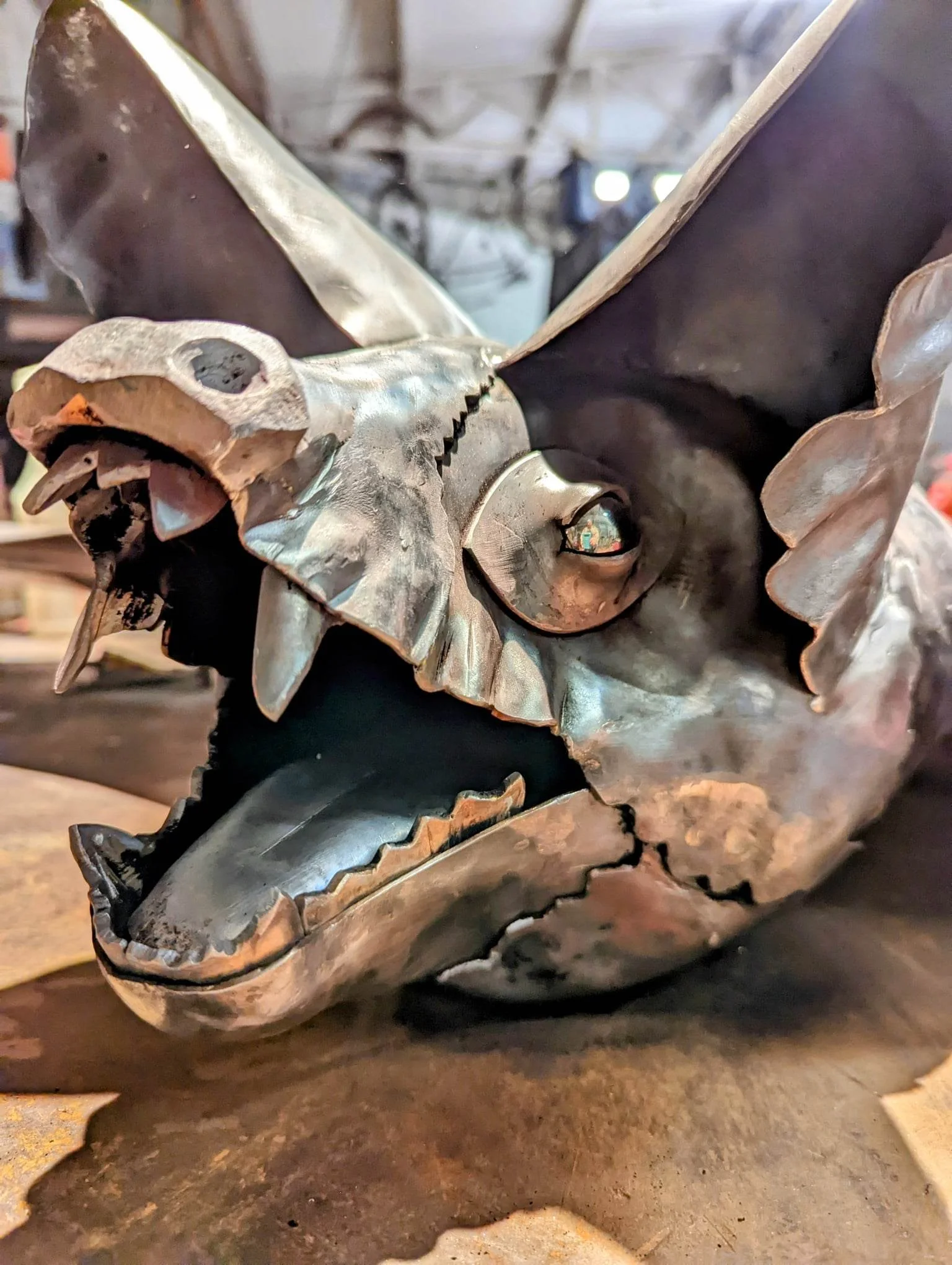 Stainless - installed at Bob Bullock museum - Made for Stanley Architects with Robert Abdallah