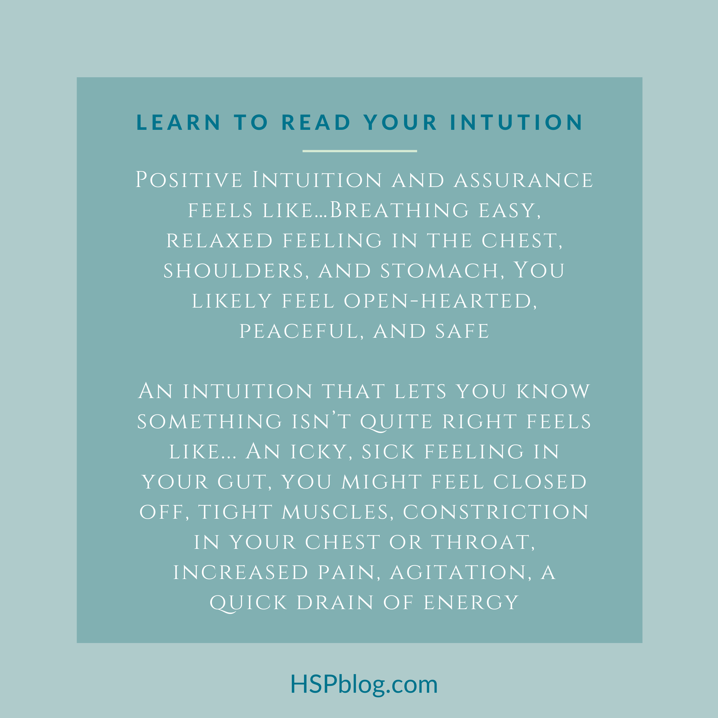Honor Your Intuition and Use it as Your Guide