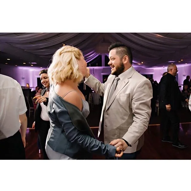 Happy Valentine&rsquo;s Day to the only person I can imagine dancing through life with @rob_mcsparron 💞💘💓💖✨ (Picture taken at @samburgerer and @jenfaba&rsquo;s beautiful wedding this past summer. Photo also featuring the other love of my life, @m
