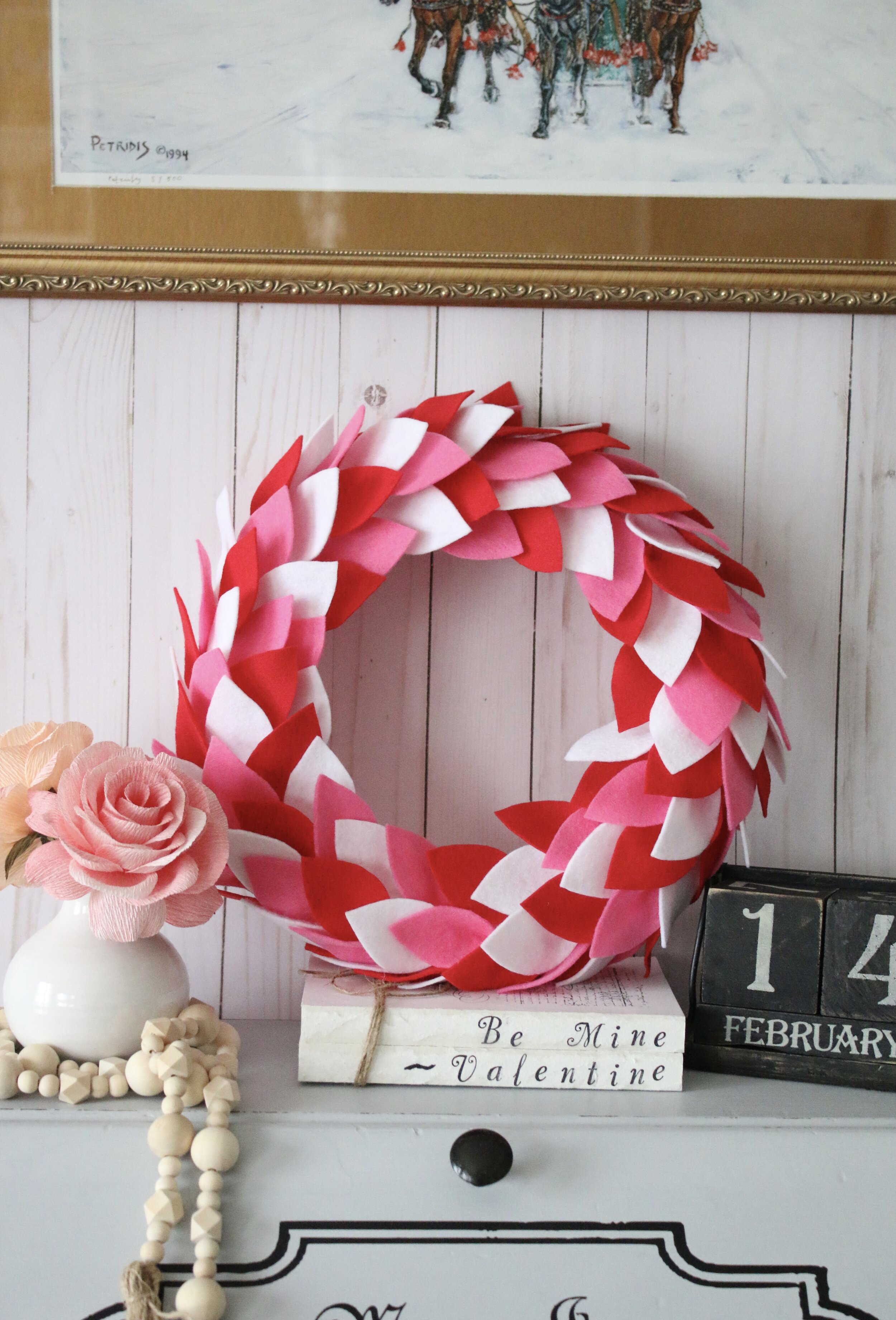 Valentine wreath
