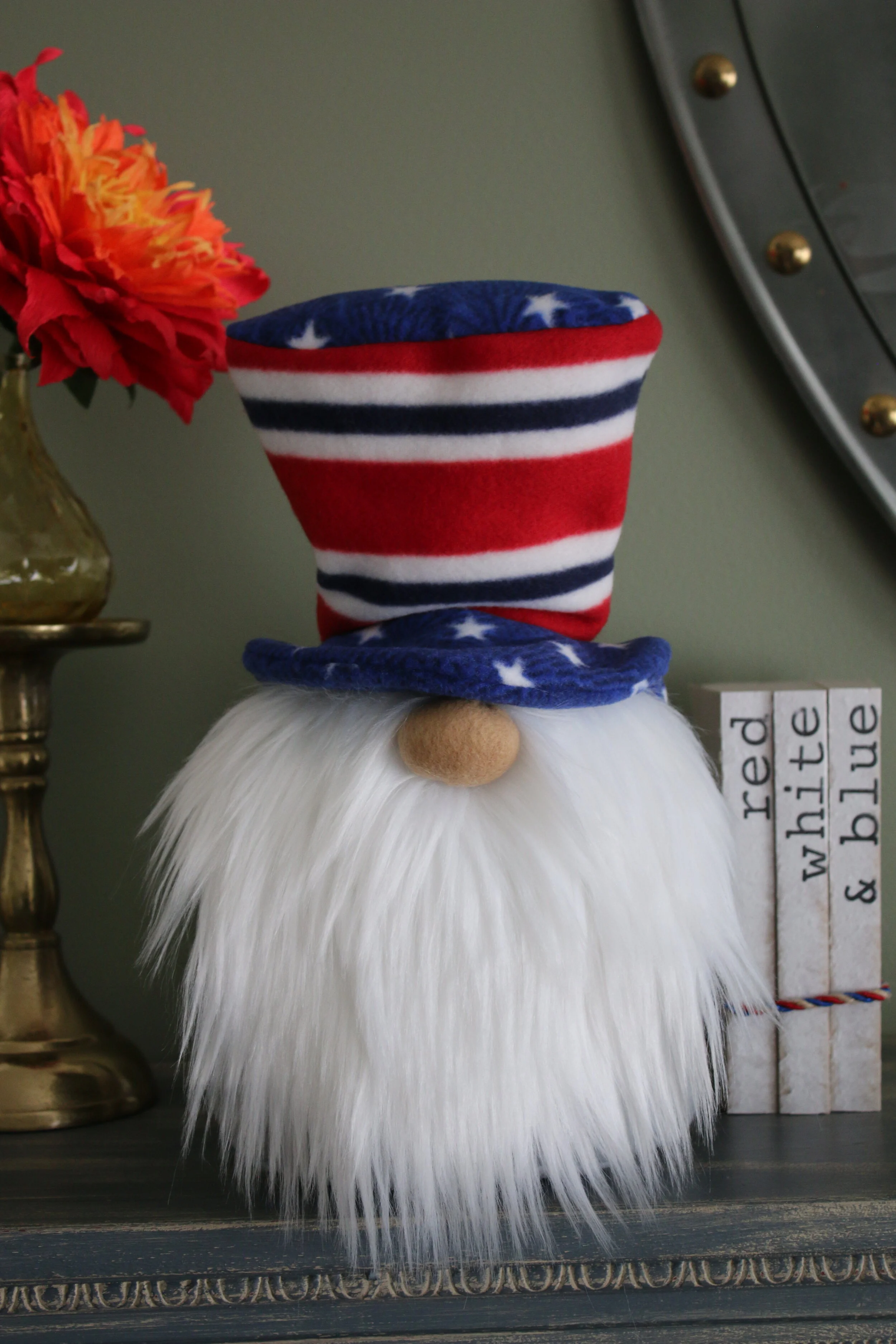 Patriotic gnome  "Gorge" (Large)