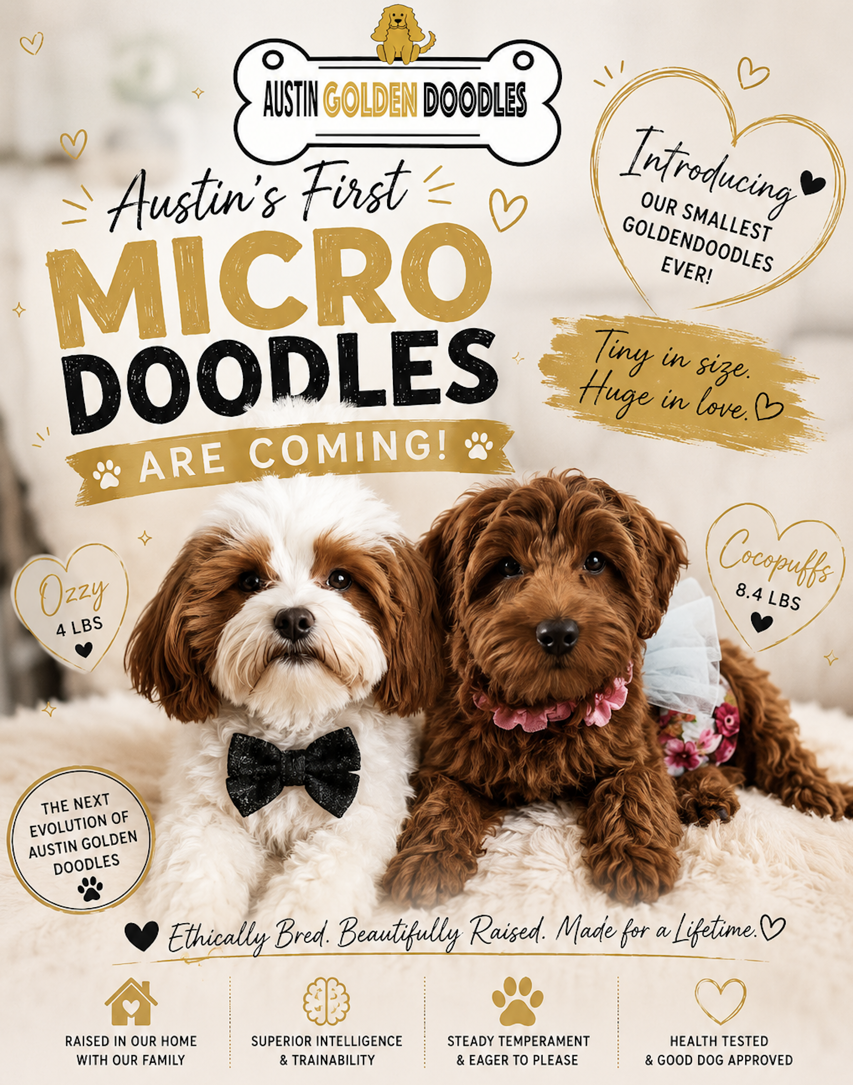 Austin's First ❤️ MICRO DOODLES ❤️ Are Coming! Introducing Our Smallest Goldendoodles Ever