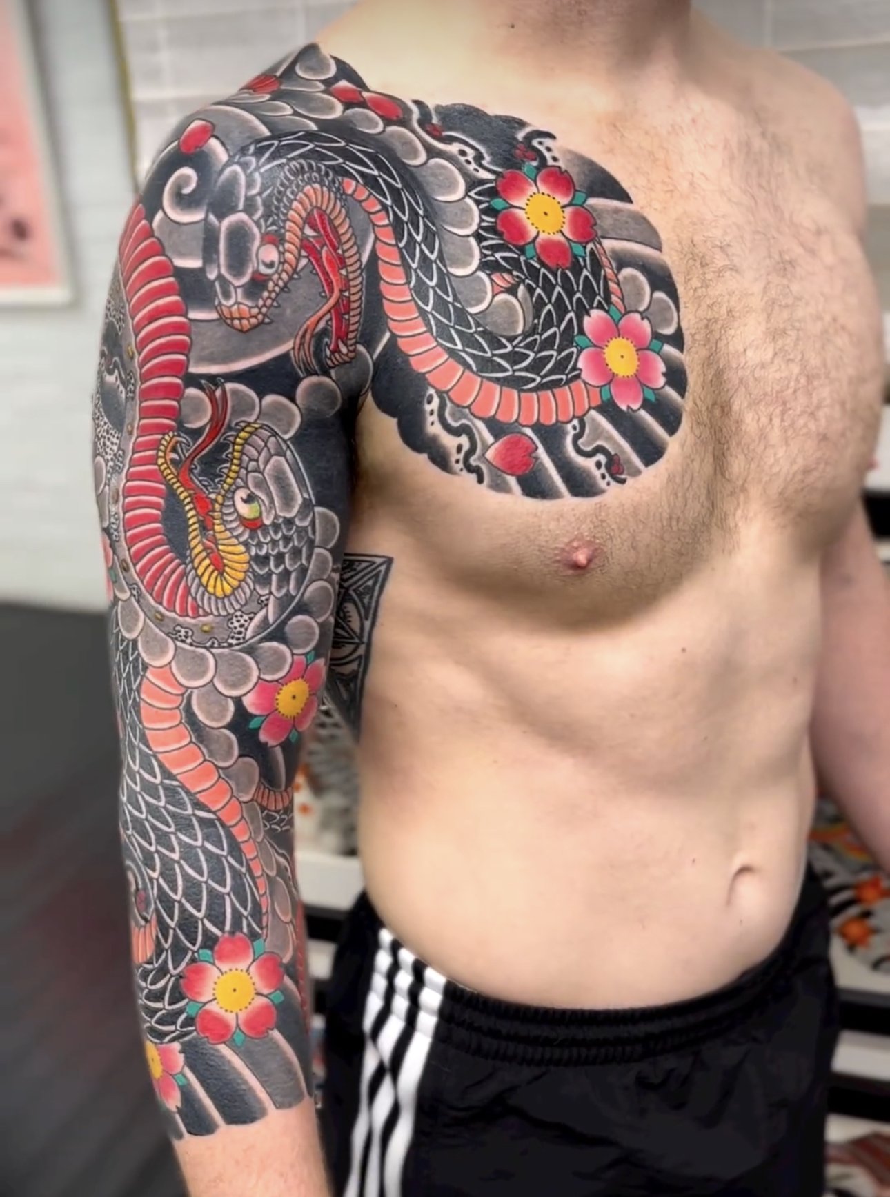 Japanese Snake Tattoo Sleeve Chest plate.jpg