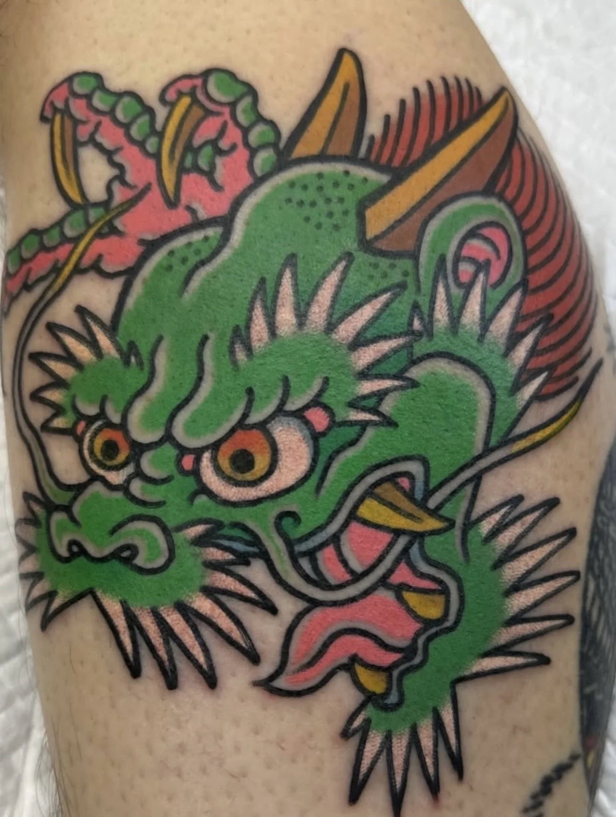 Japanese Dragon Tattoo by TomTom at Sunset Tattoo in Auckland, New Zealand