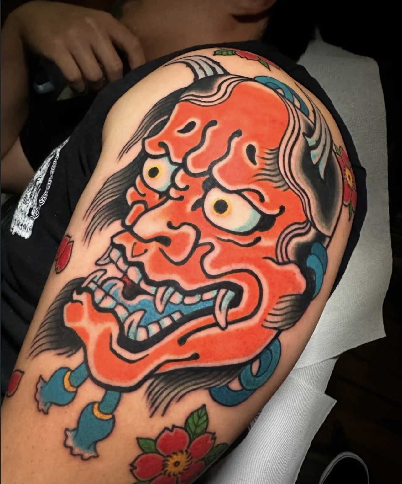 Japanese Hannya Tattoo by TomTom at Sunset Tattoo in Auckland, New Zealand