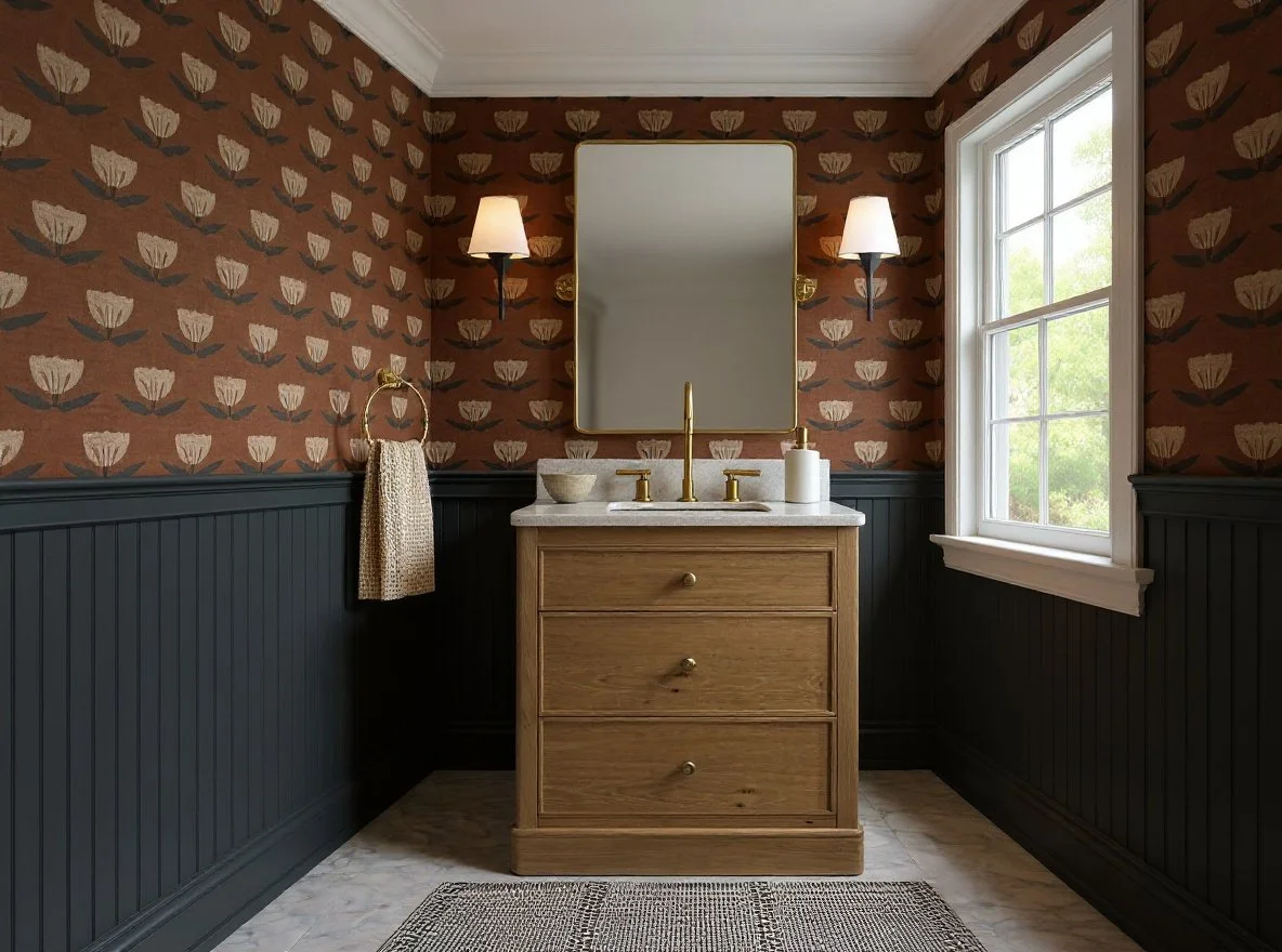 Warm Heirloom Half Bath