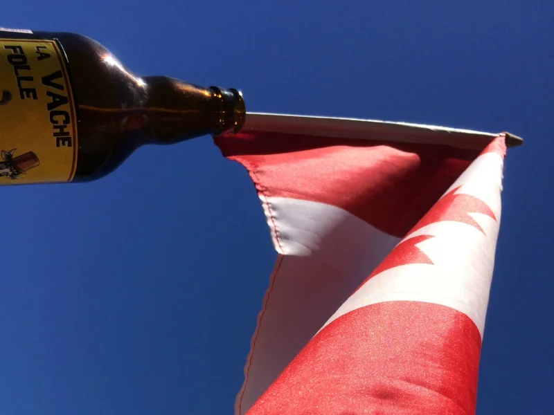 Pour some La Vache Folle into a glass and pure Canada comes out. Photo by Bob Moffitt
