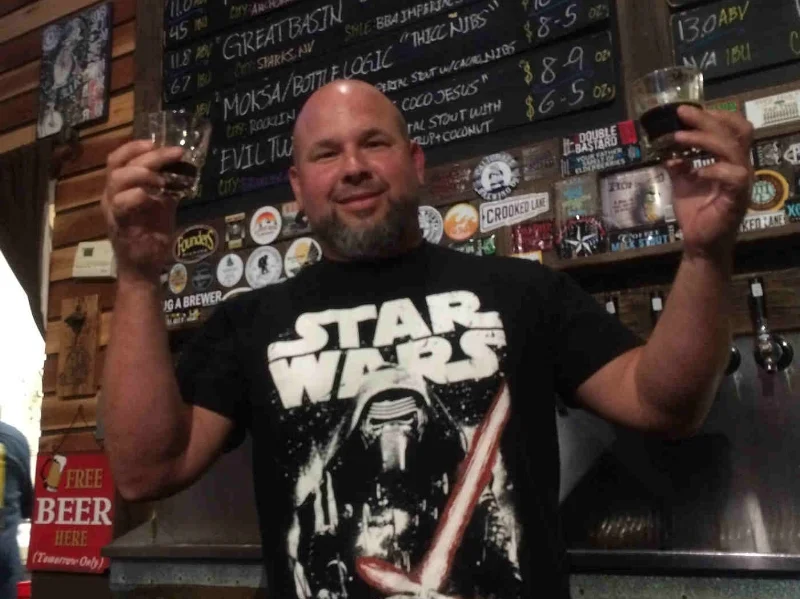 "The Force" in the Sacramento Beer Week galaxy must have led us here...to the Yoda of Boneshakers. "Eight stouts try you must..." Photo by Bob Moffitt