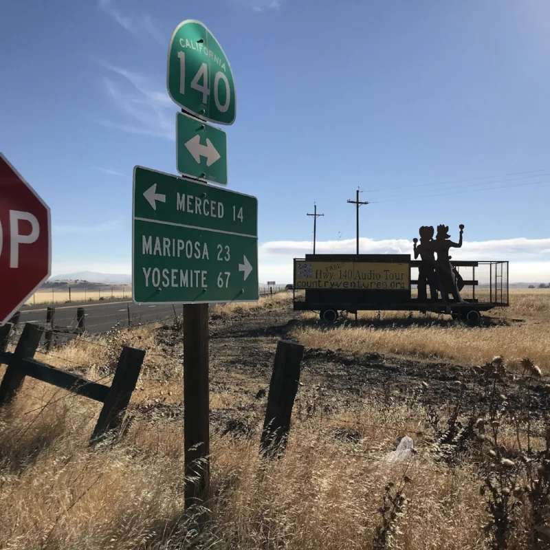 Merced is Spanish for mercy. Mariposa is Spanish for butterfly, which is why our hosts had to suffer the indignity of playing sports growing up under the incredibly intimidating team name, “The Monarchs.” Ooooh. Monarchs. Scary. Photo by Bob Moffitt