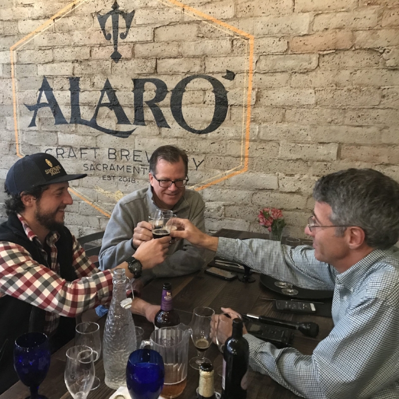It is a horn-a-plenty at Alaro Craft Brewery on Capitol Avenue in Sacramento.
