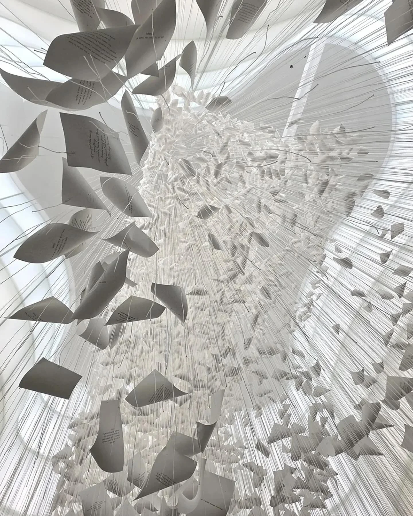 #Repost @mudec_official
・・・
Apre oggi al pubblico, alla presenza dell&rsquo;artista, la monumentale installazione &ldquo;The Moment the Snow Melts&rdquo; di Chiharu Shiota. 

Un paesaggio evanescente, fatto di fili e fogli di carta che &ndash; come d