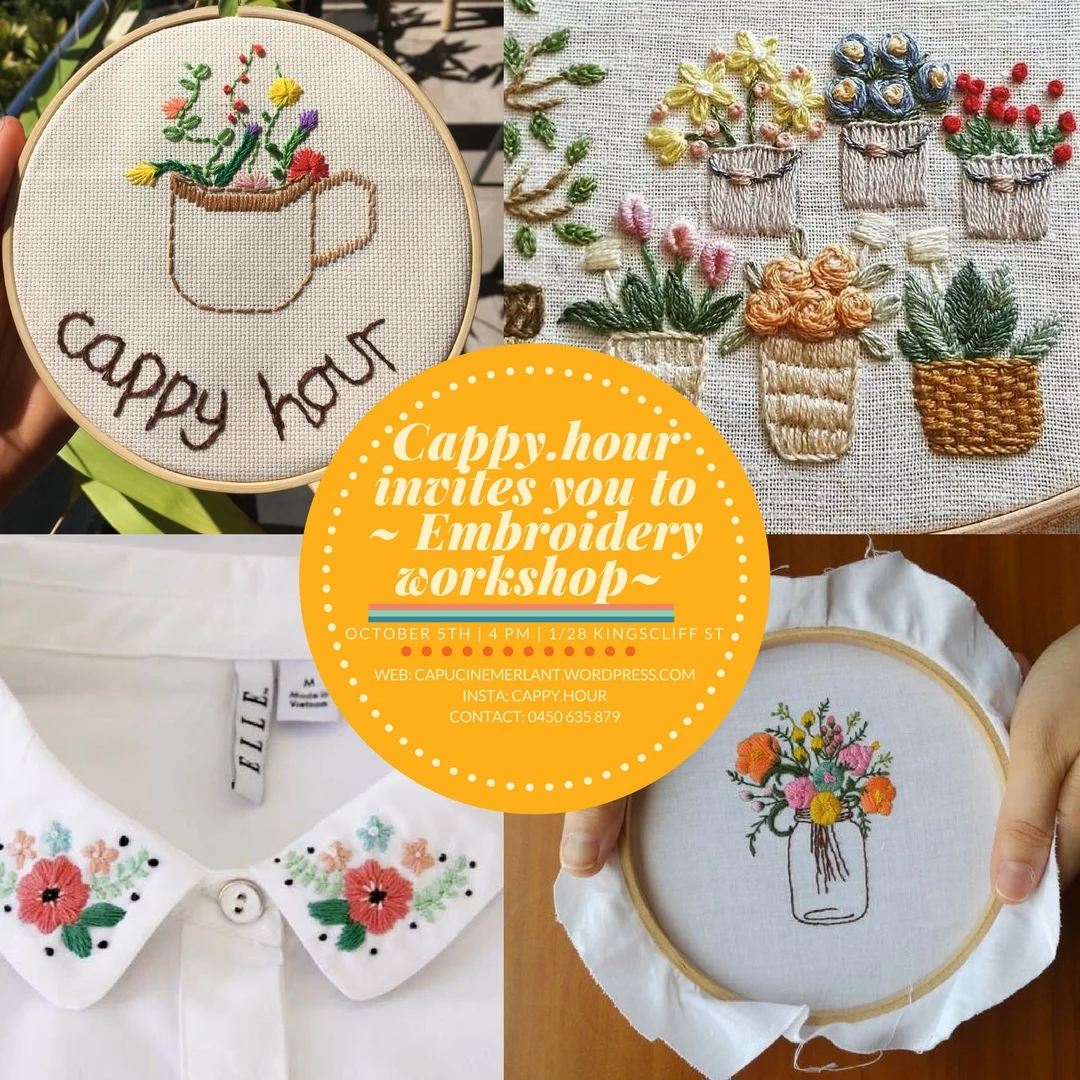 An evening of Embroidery