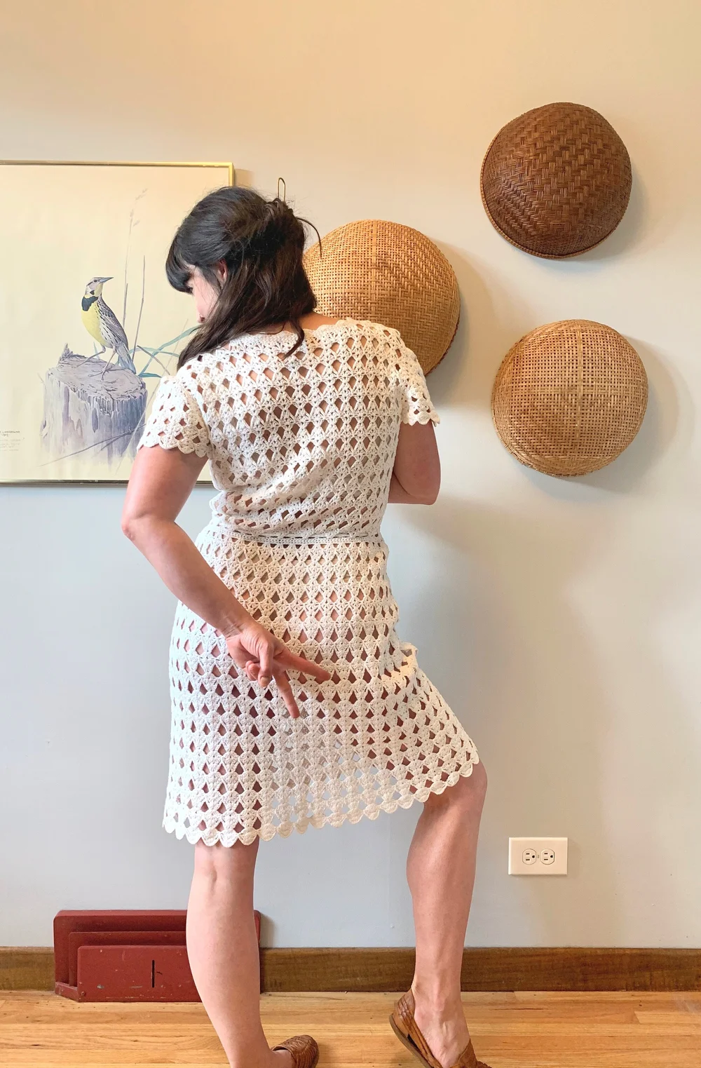 button crochet dress Pyhlmscde Women Elegant Crochet Knit Maxi Dress Button Down Hollow Out Cover Up Vacation Long Dress, Long Crochet Cardigan, Crochet Dresses for Women, Crochet Maxi Dress
