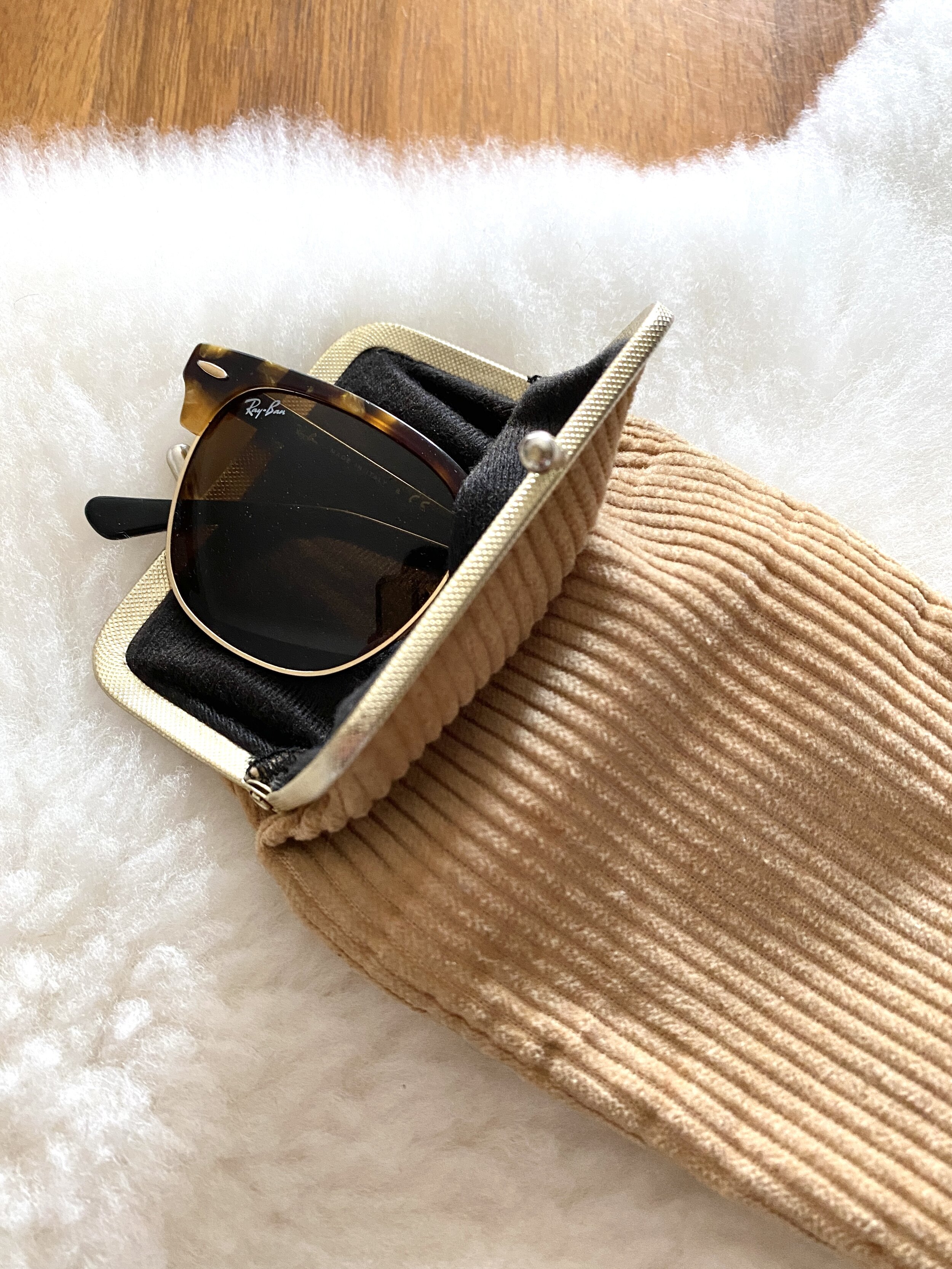 Vintage Corduroy Sunnies Case