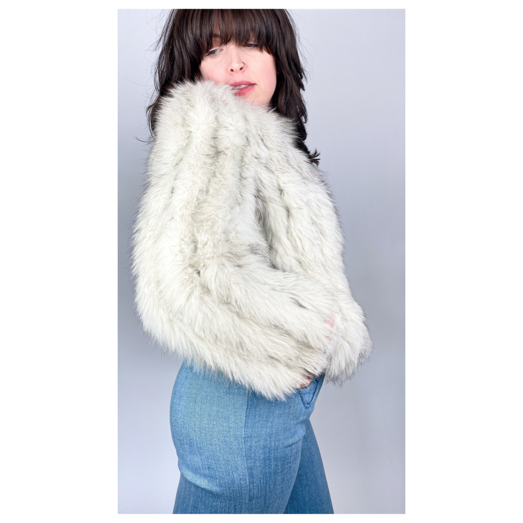 Vintage Cropped Fur Coat