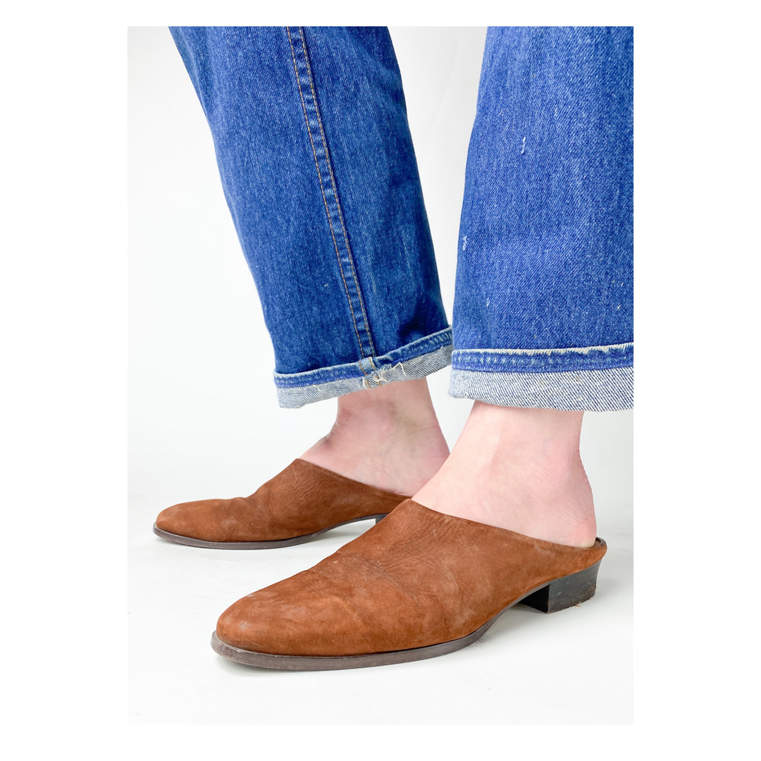 Vintage Chestnut Mules (7/7.5)