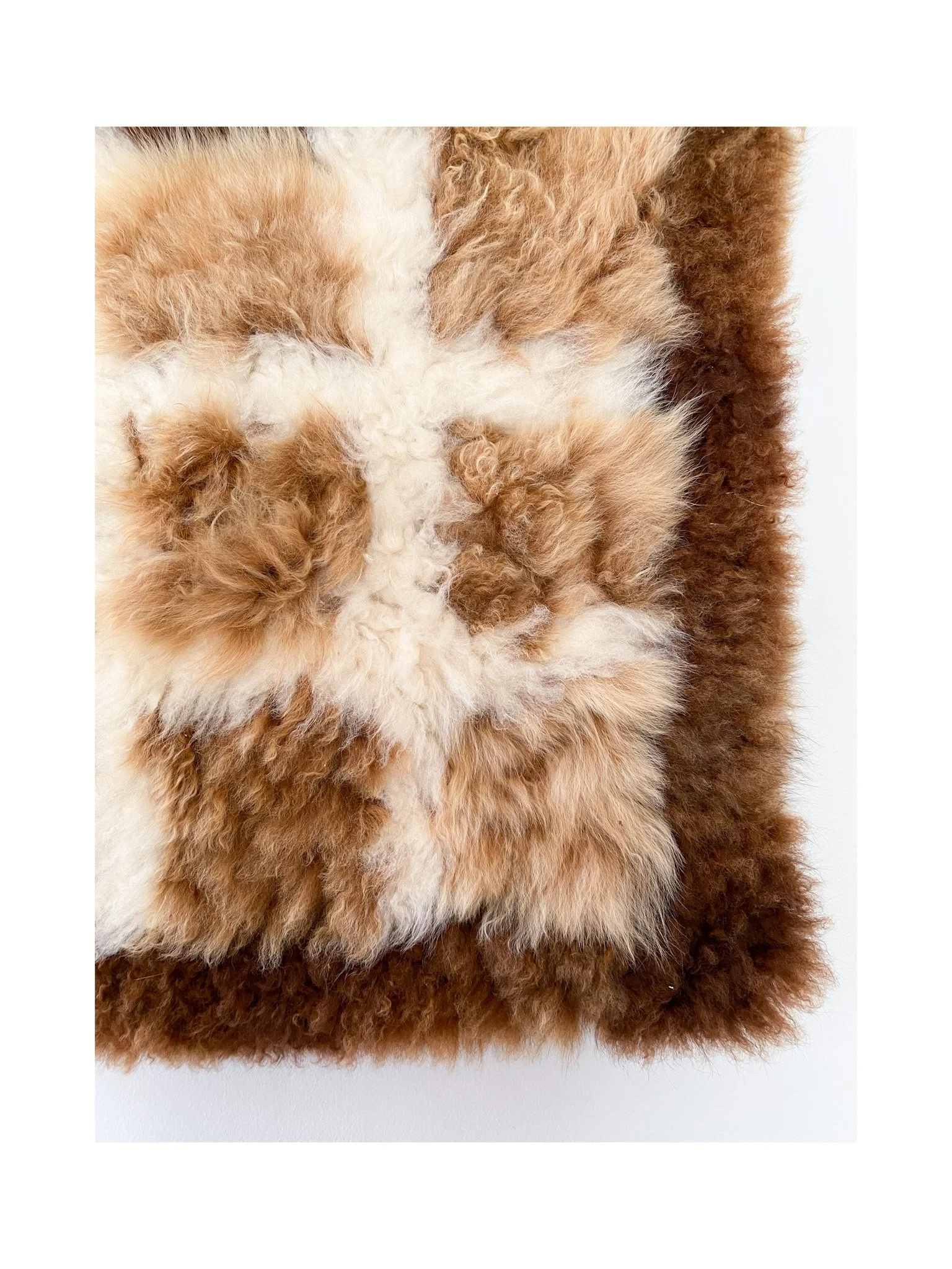 Vintage Patchwork Fur Pillow Shams