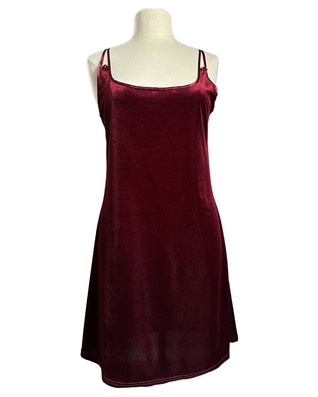 Vintage 90s East West Velvet Slip Dress