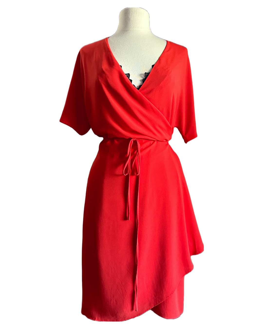 Red Babaton Wallace Wrap Dress