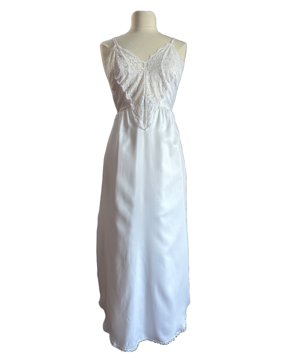 Vintage 80s White Full Length Slip | Wild Ways Vintage
