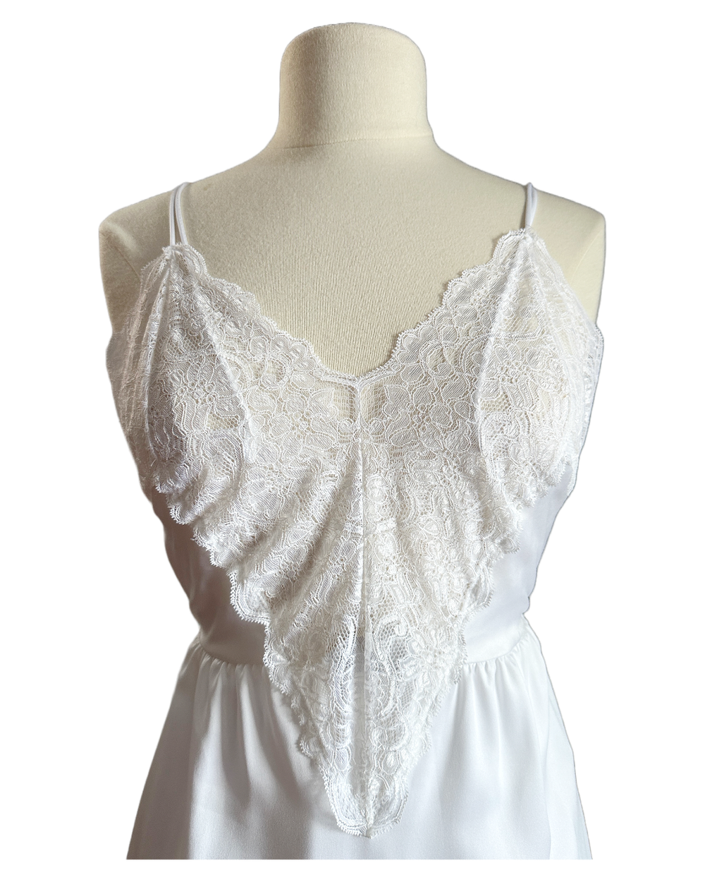 Vintage 80s White Full Length Slip | Wild Ways Vintage