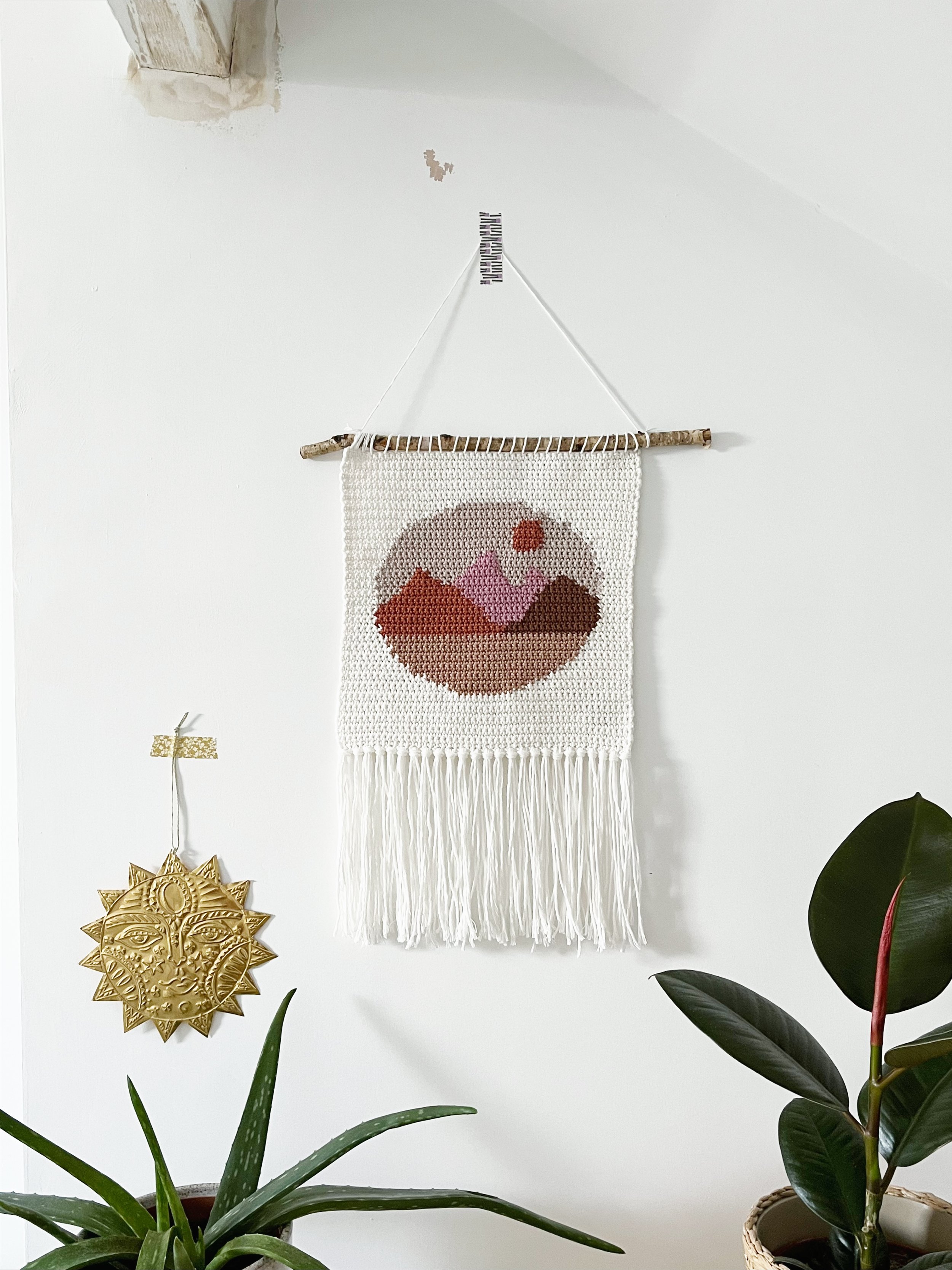 Pink Mountains crochet wall hanging 2.jpeg