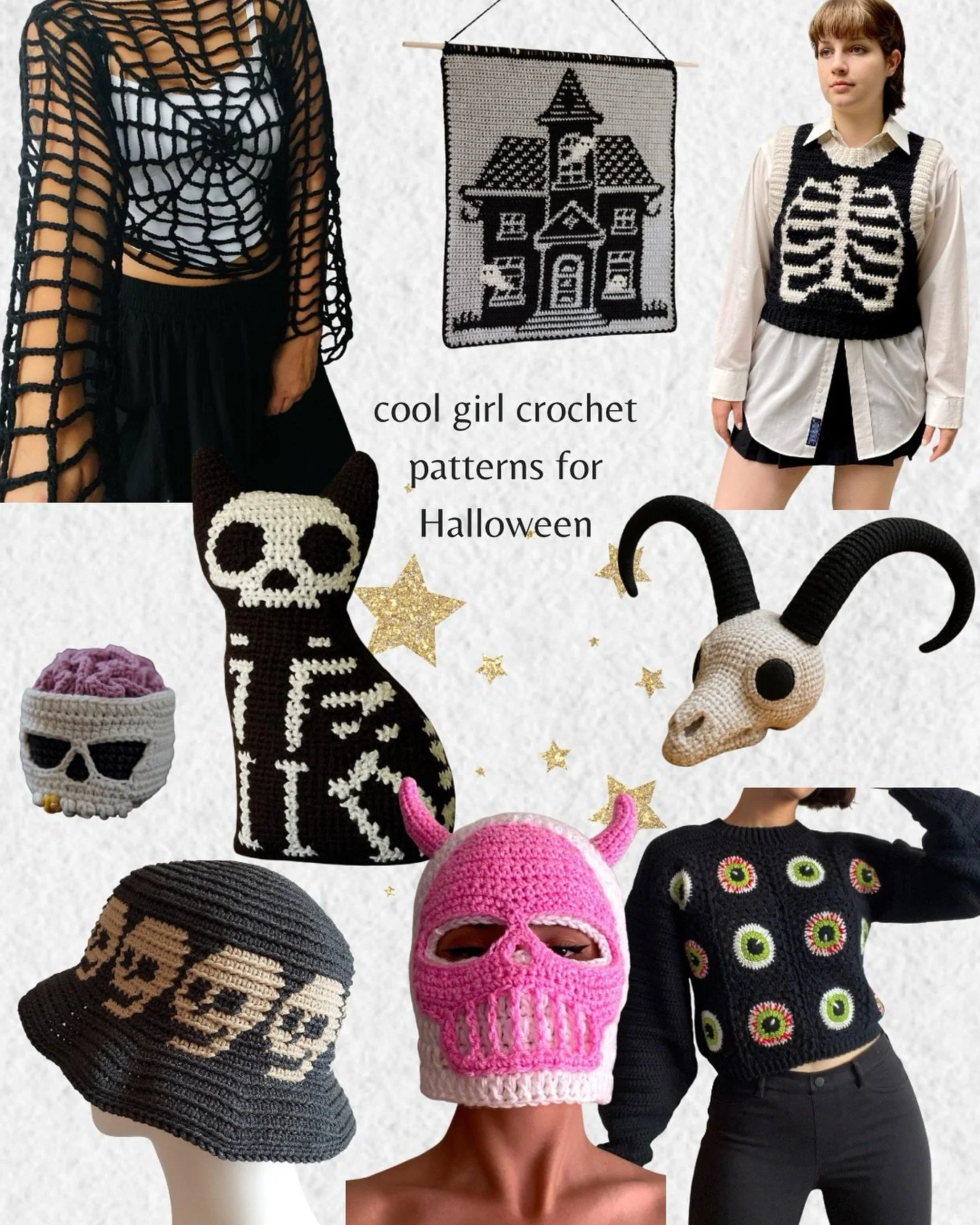 Love Halloween but hate all the plastic? Me too.
That’s why I buy secondhand or make our own decorations and costumes.
If you’re the same, you might enjoy my curated collection of Halloween themed crochet patterns I’ve put togethe