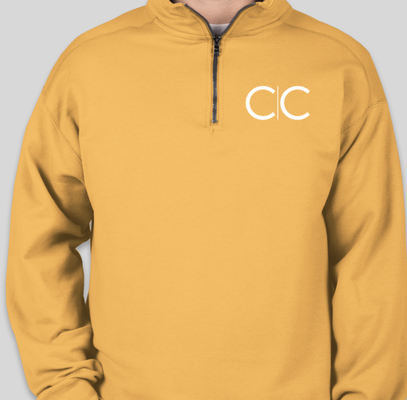 Gold Quarter Zip Pull Over $37.00