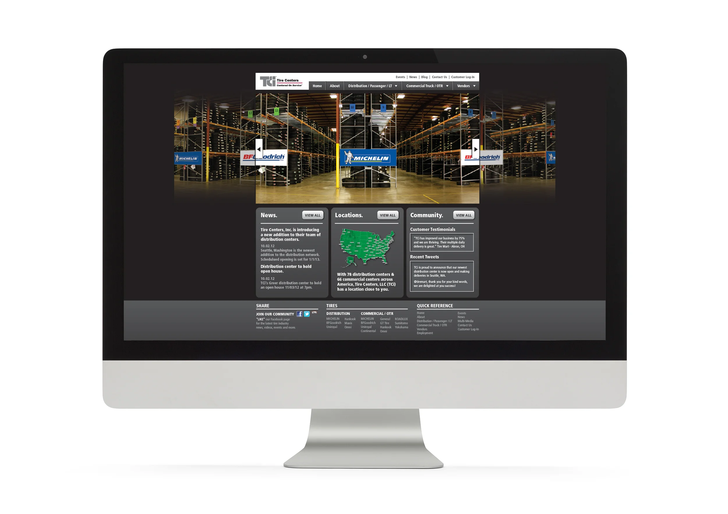 TCi Website Homepage Exploration