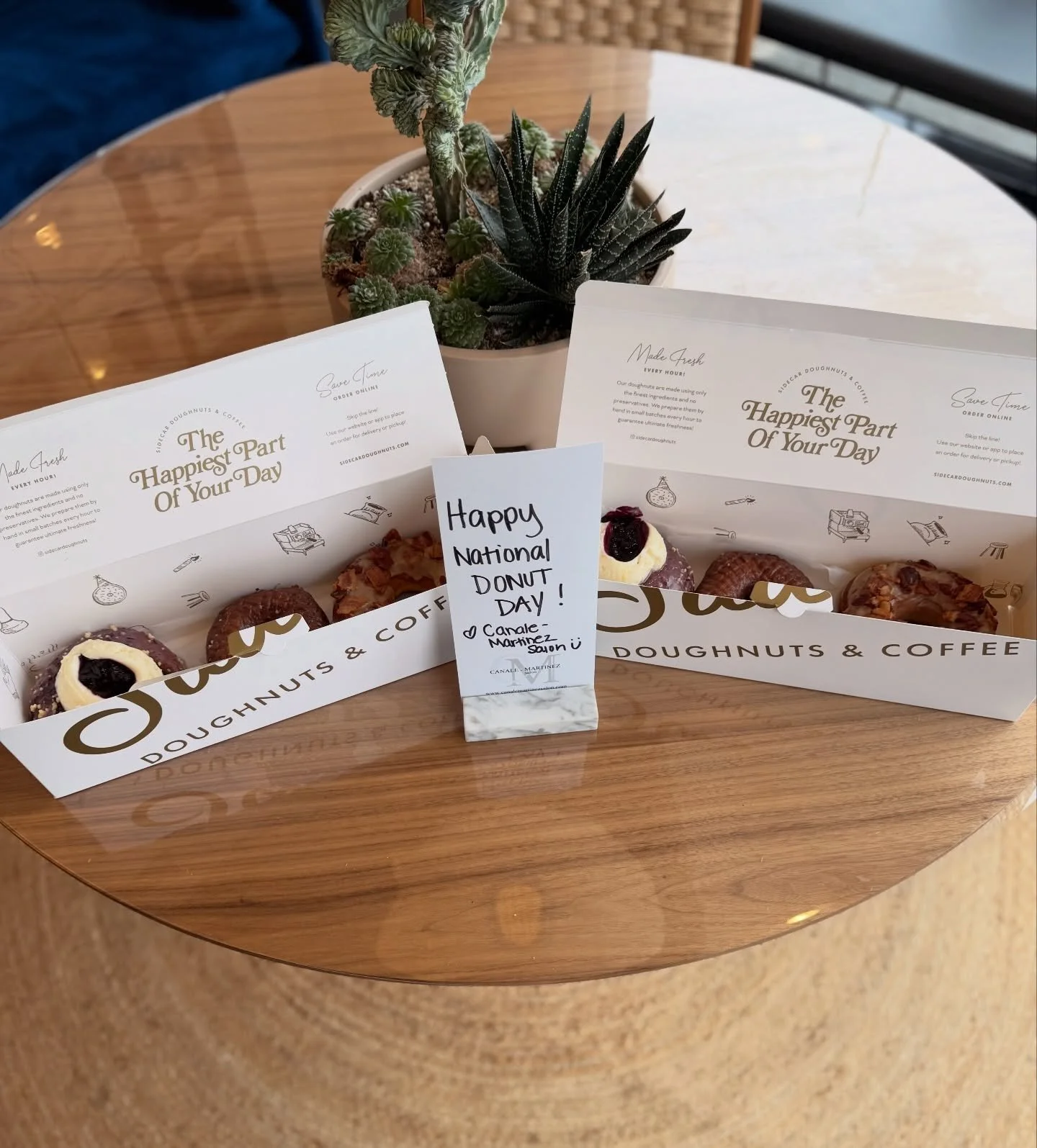 At Canale-Martinez Salon, we celebrate all National holidays! Including #nationaldonutday! 🤪💕✨