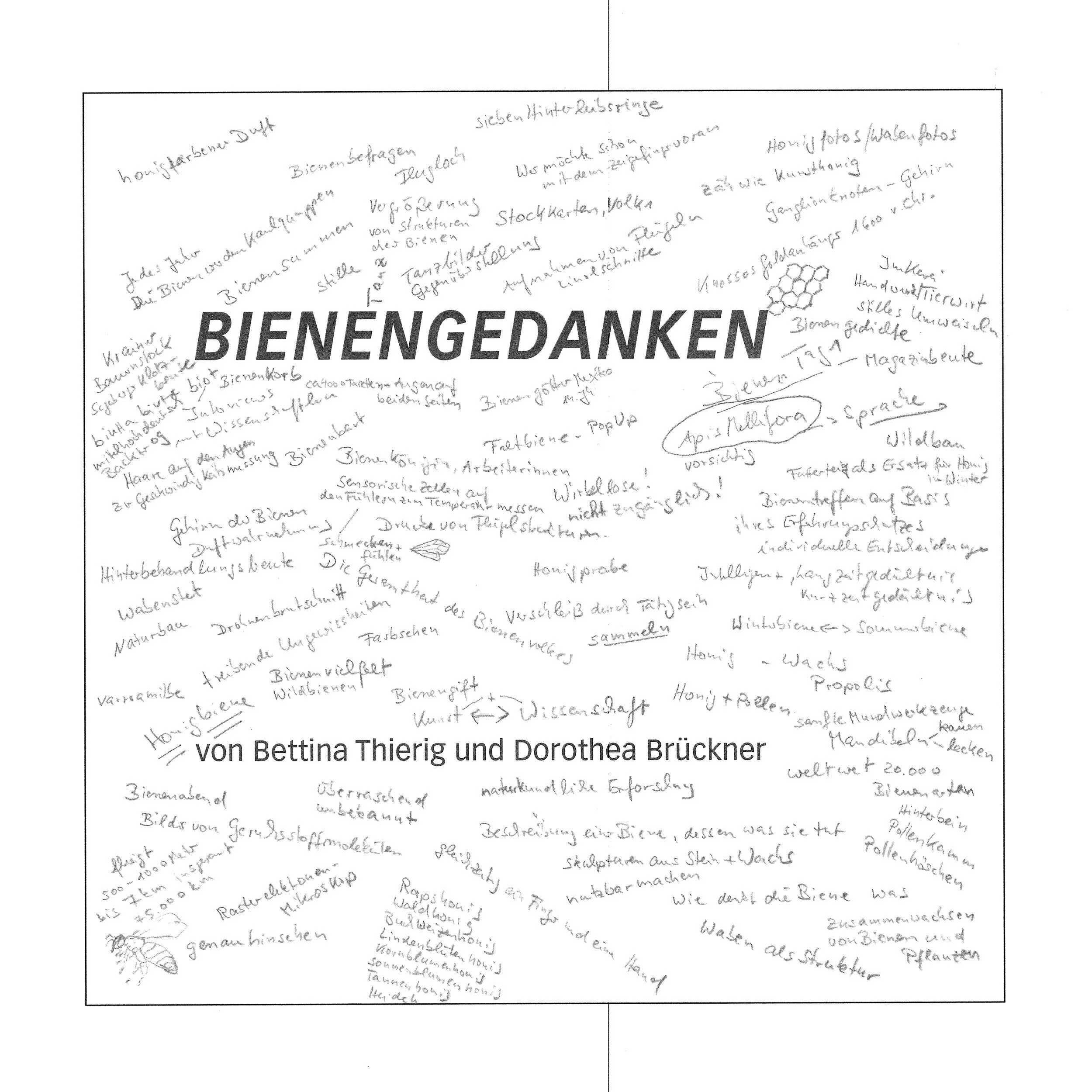 Das Buch in Vorbereitung: Bienengedanken von Bettina Thierig und Dorothea Brückner