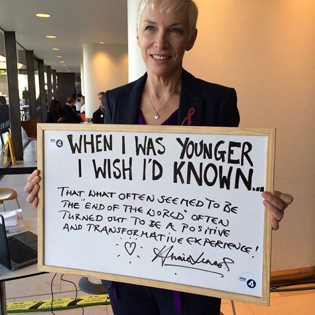 This quote by Annie Lennox is so true..if only we knew that when we were younger..well we certainly need to know that now..to keep moving forward..to learn..to grow..to evolve into our best selves.
Don’t you agree?