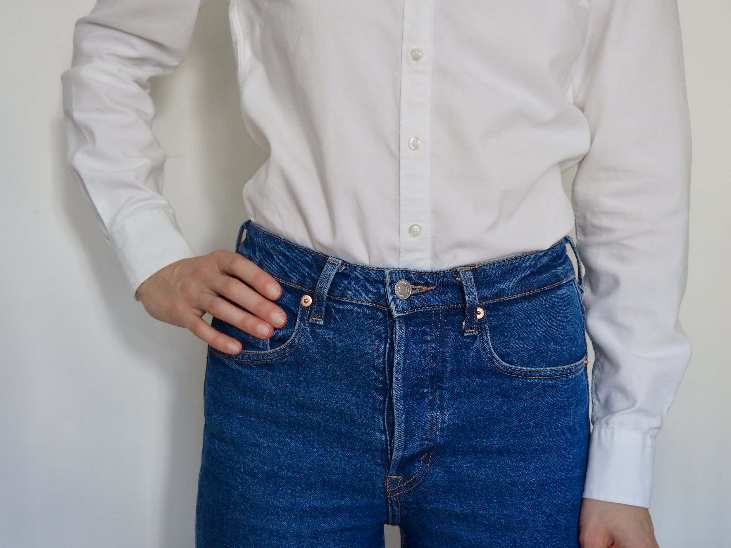 jeans dress with belt