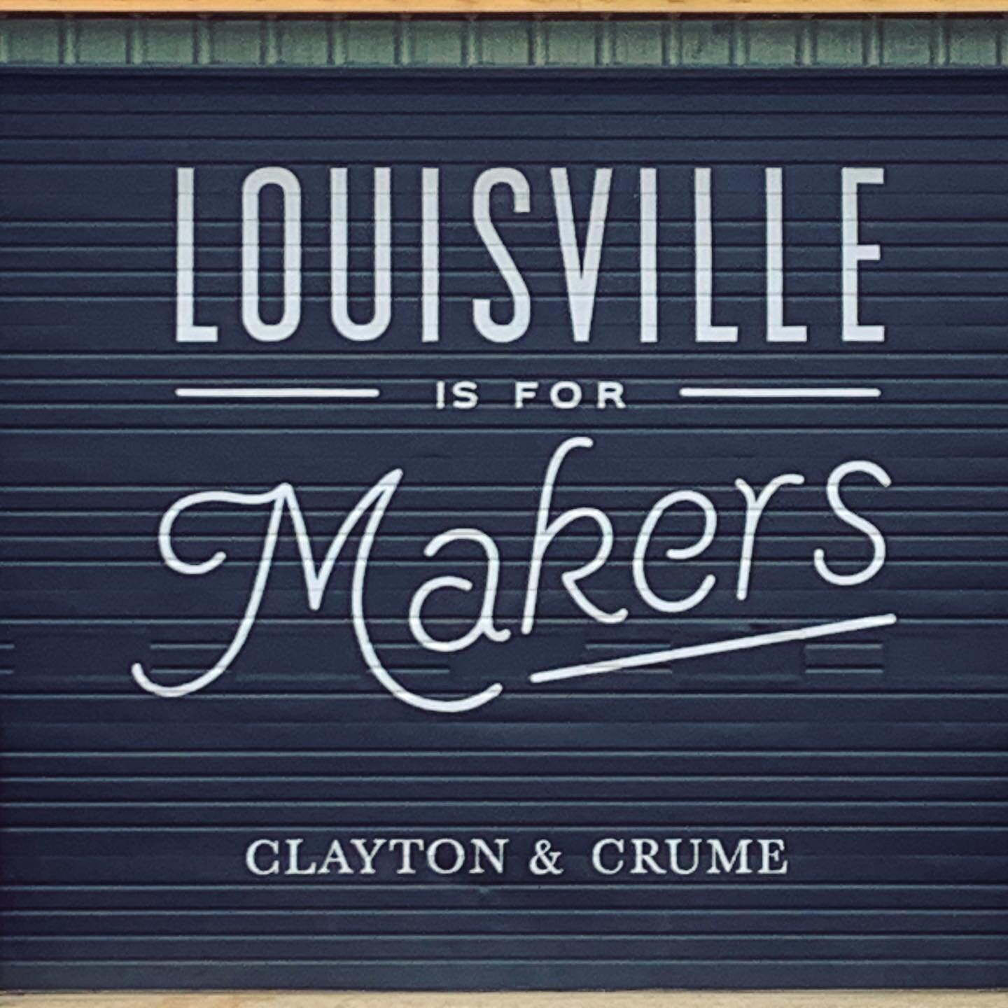 Louisville&rsquo;s calling 🙃 
#louisville #makersmovement