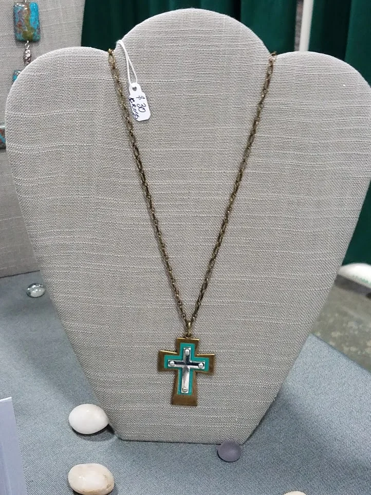 Antique Gold Colored Cross 