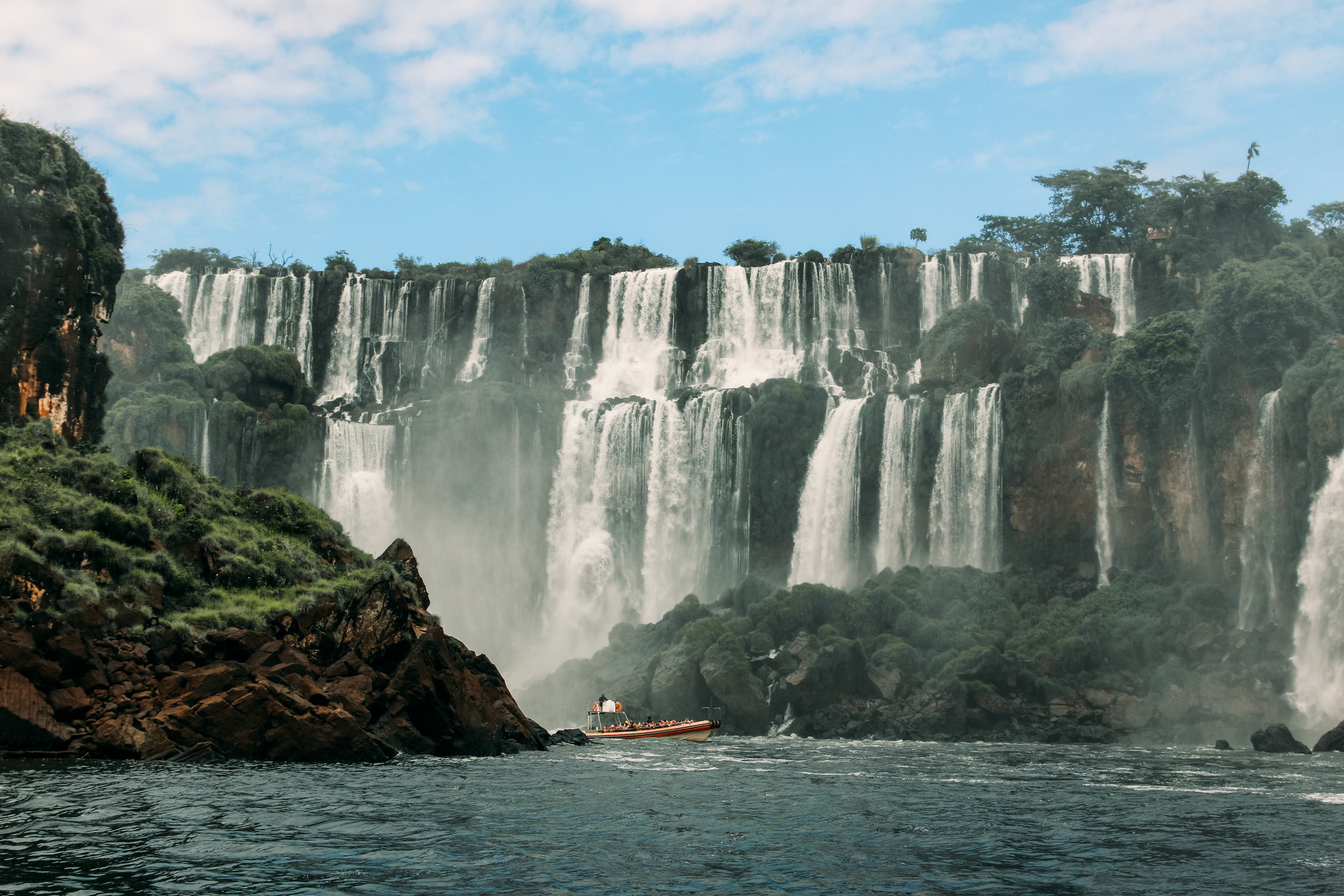 FOZ DO IGUACU, BRAZIL: Signs at the Entrance of Iguacu Falls