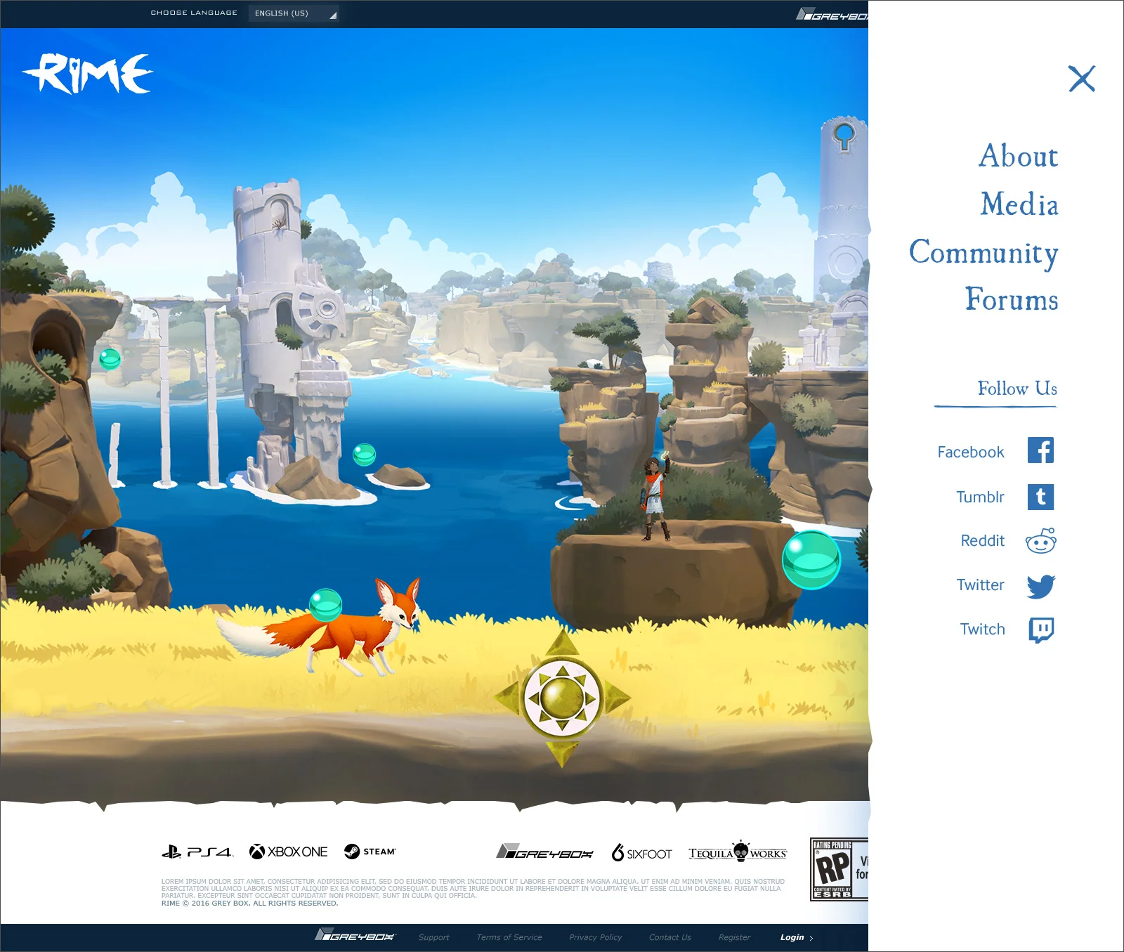 Experiential Site - Home-Day-Menu