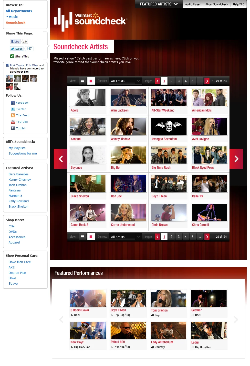 Artist Page