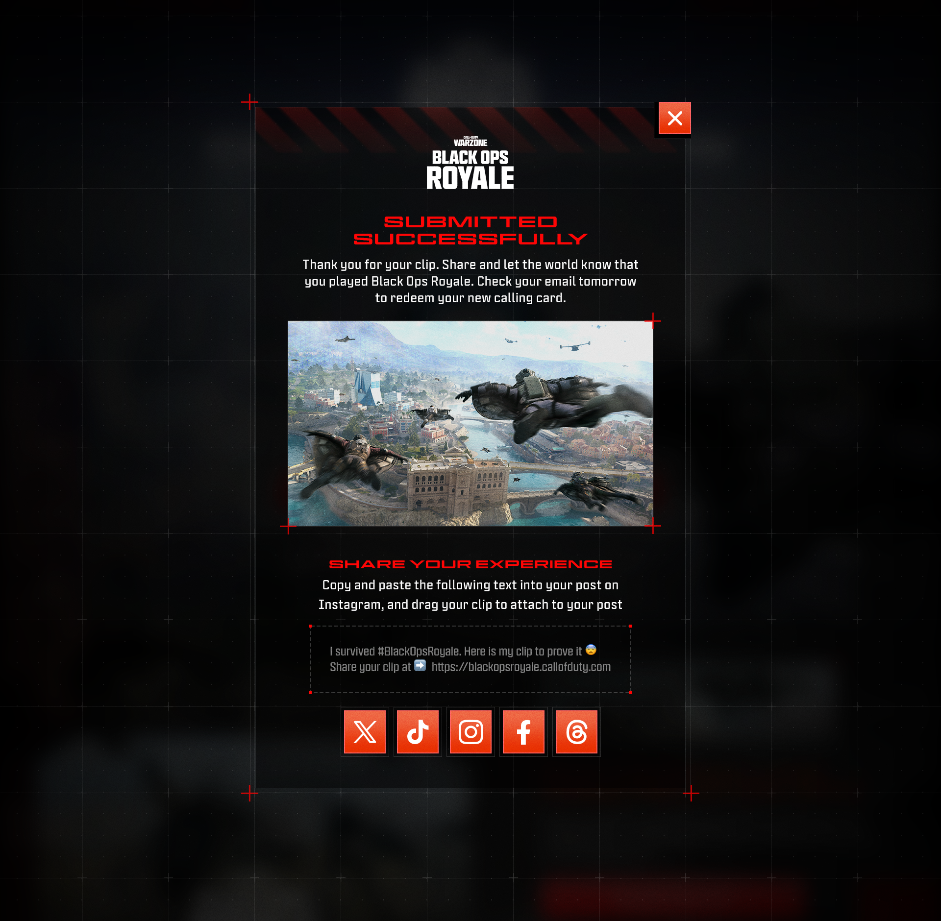 COD Warzone - "Clip The Chaos" Success Overlay