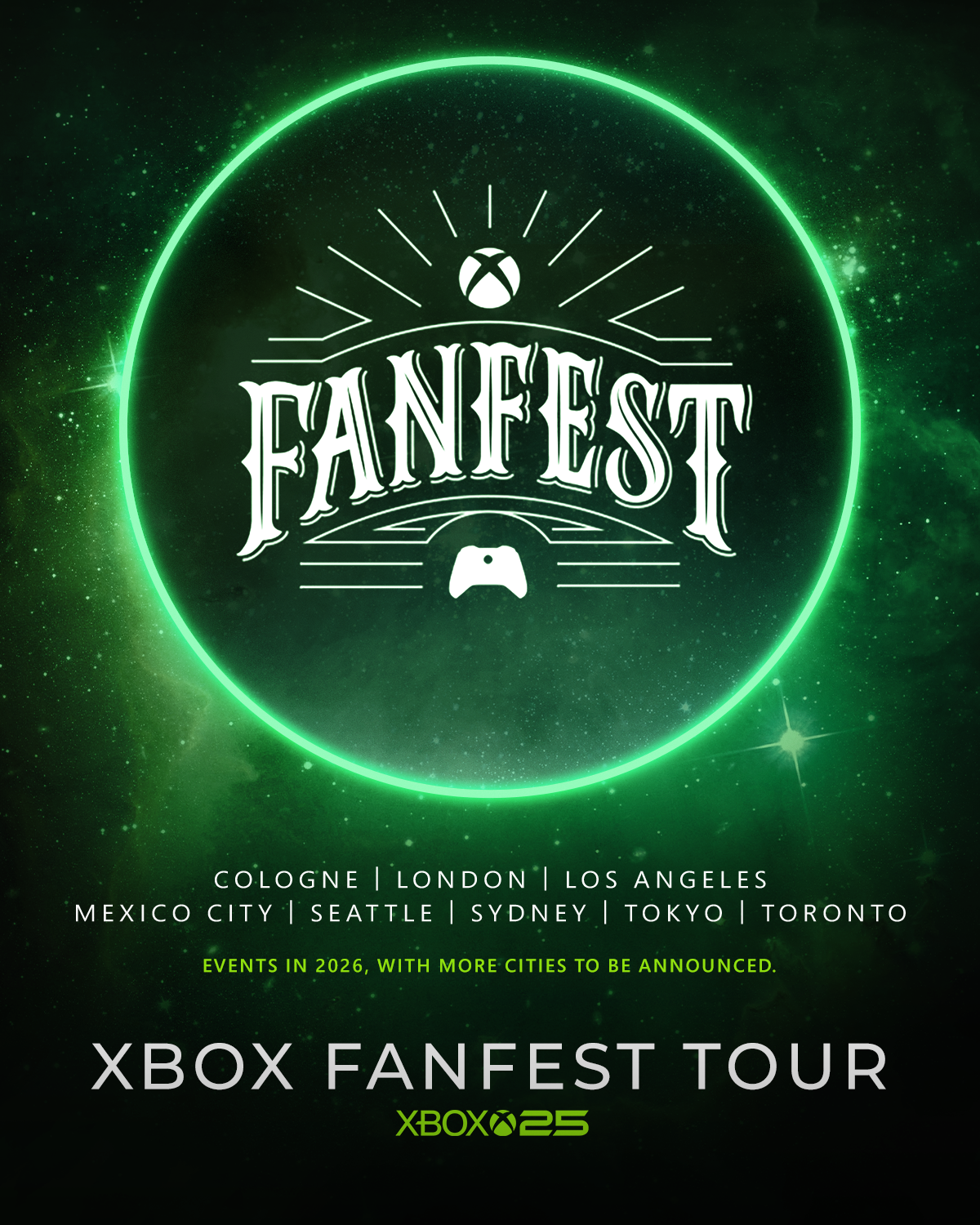Xbox Fanfest - Logo Only Celestial Poster