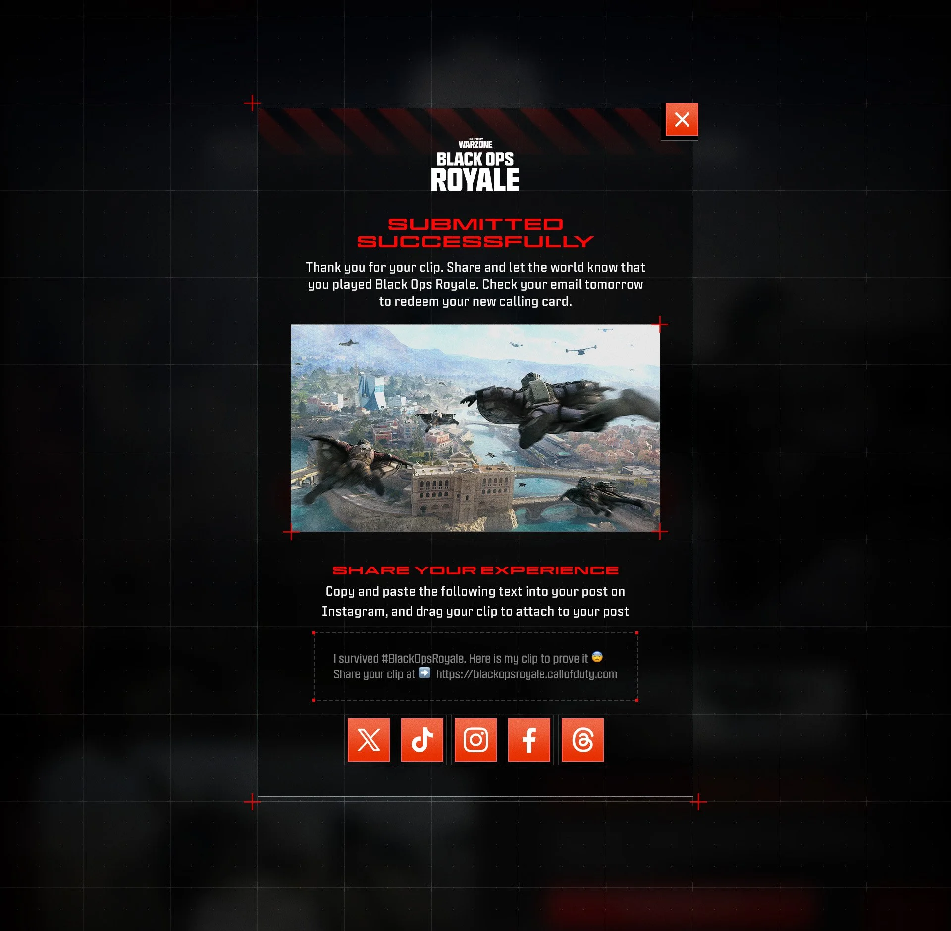 COD Warzone - "Clip The Chaos" Success Overlay