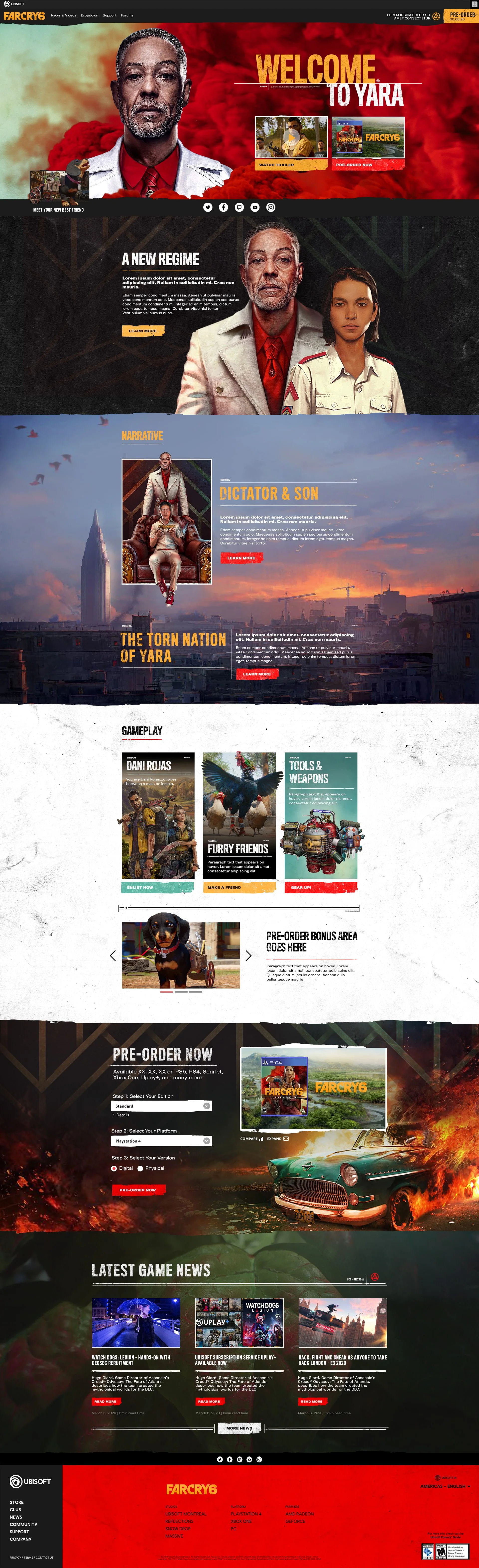 Homepage Design - Option 1