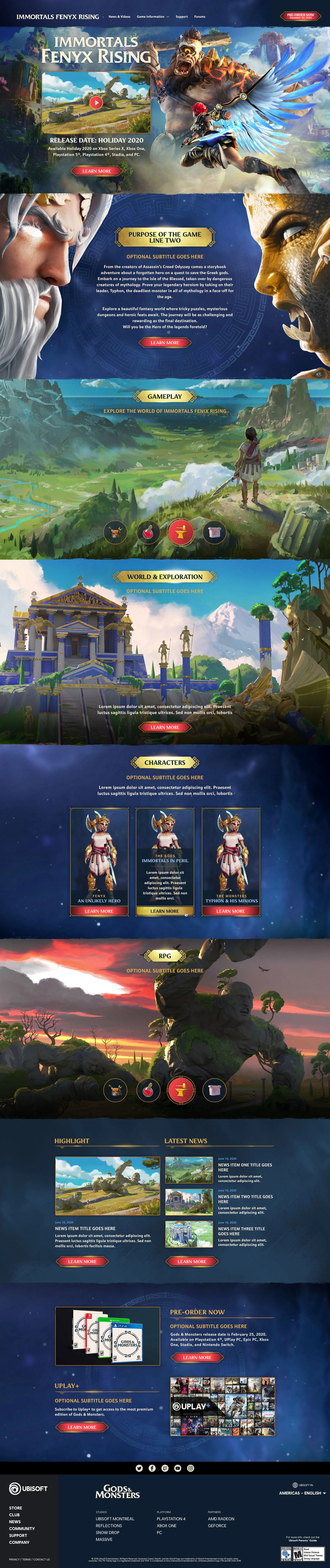 Homepage Design