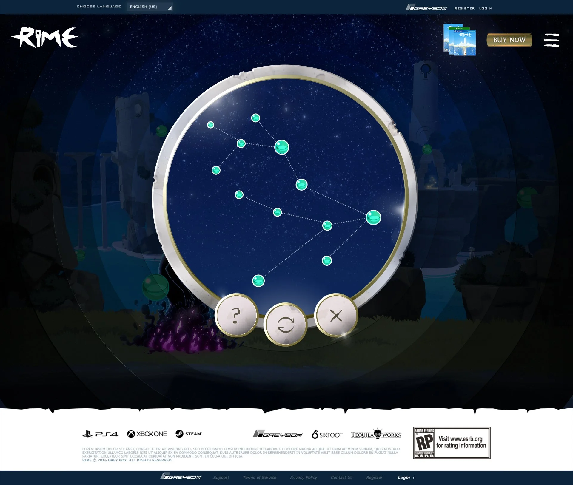 Exploration Page - Nighttime "Constellation" Experience