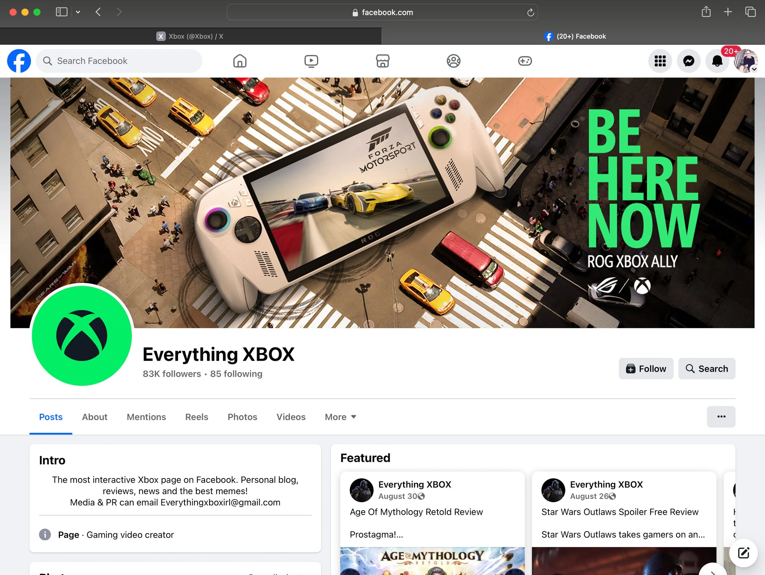Rog XBox Ally "Intersection" Social Header