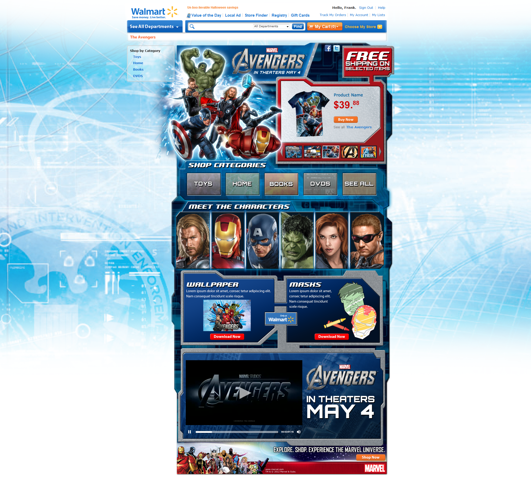 Walmart - Marvel - Avengers