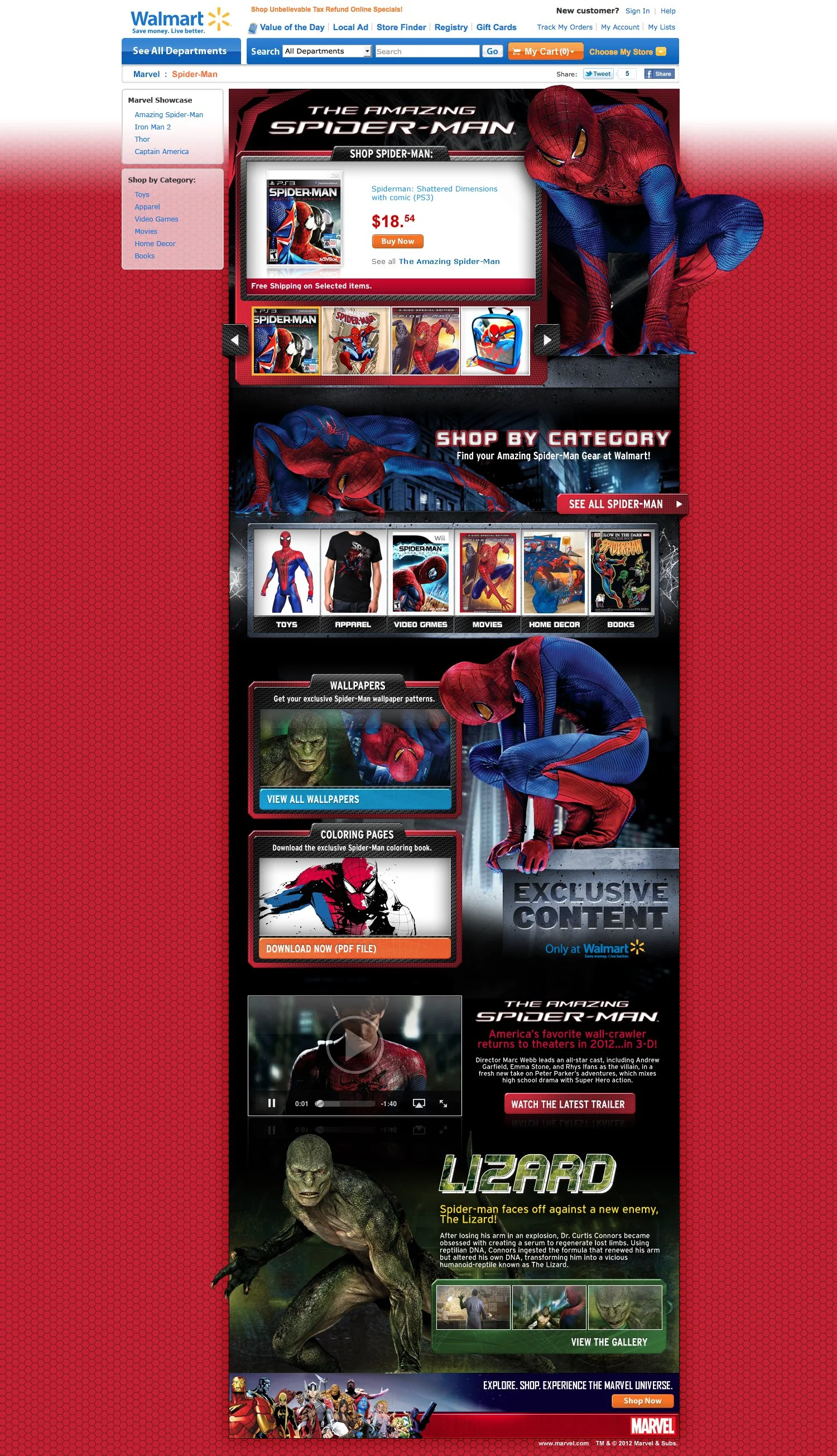 Walmart - Marvel - Amazing Spiderman